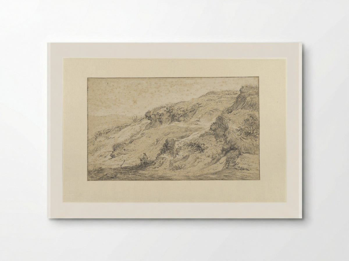 Landschap met houtsprokkelaar - Hermanus Fock - Poster