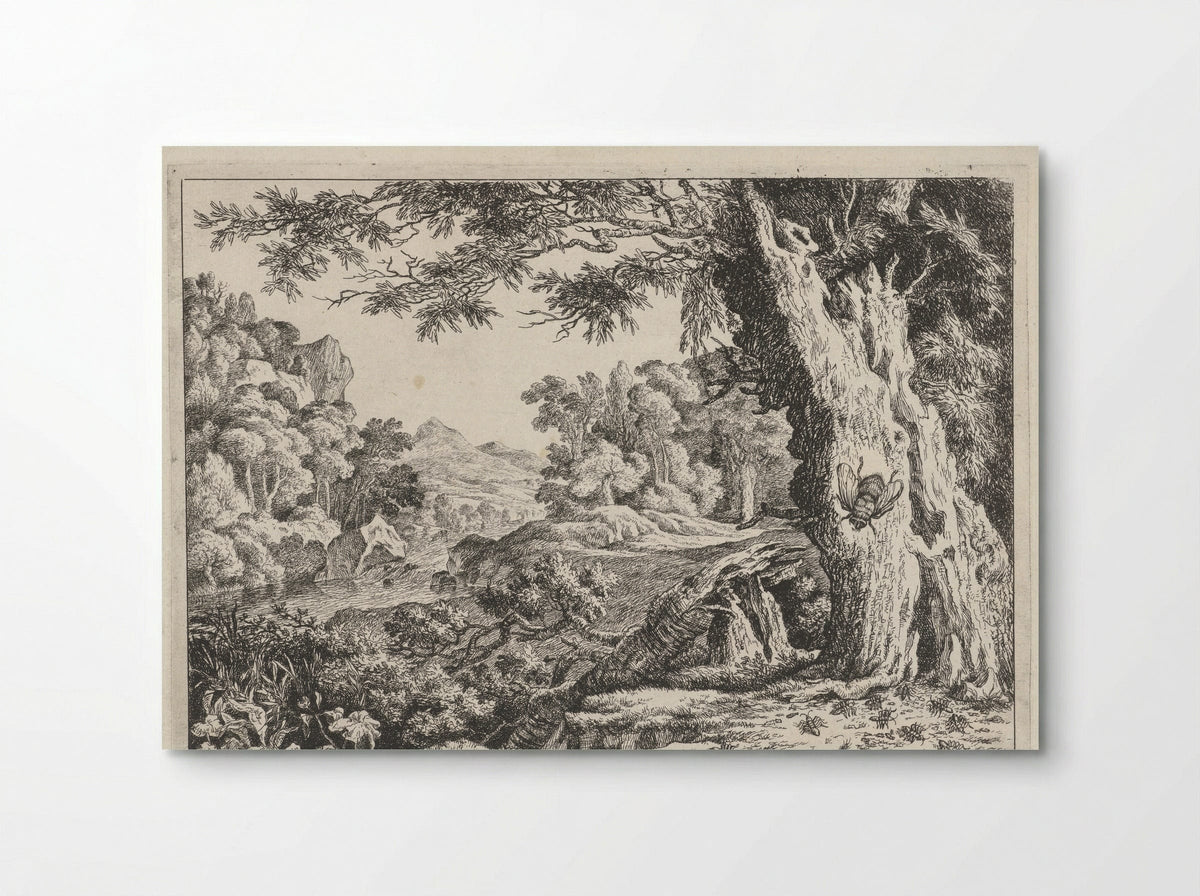 Landschap met mieren en bijen - Johan le Ducq - Poster
