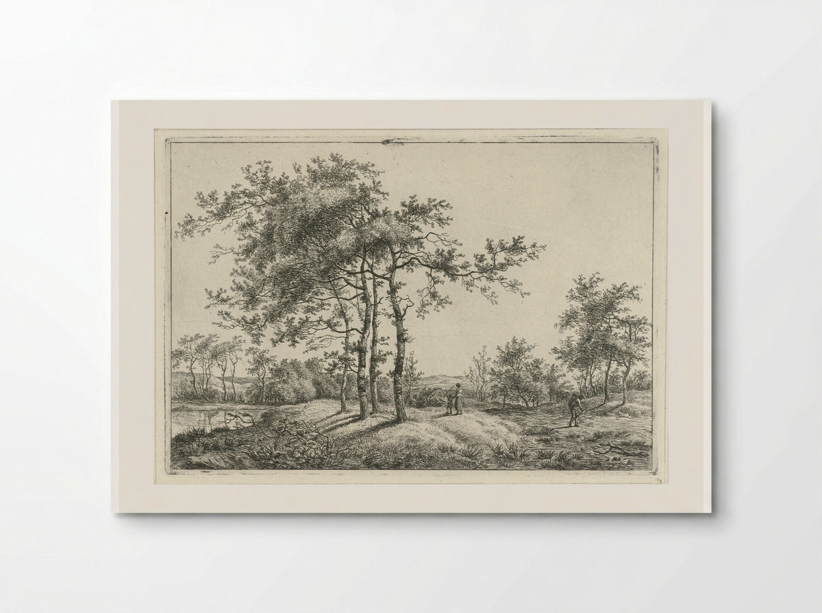 Landschap met moeder en kind - Hermanus Fock - Poster