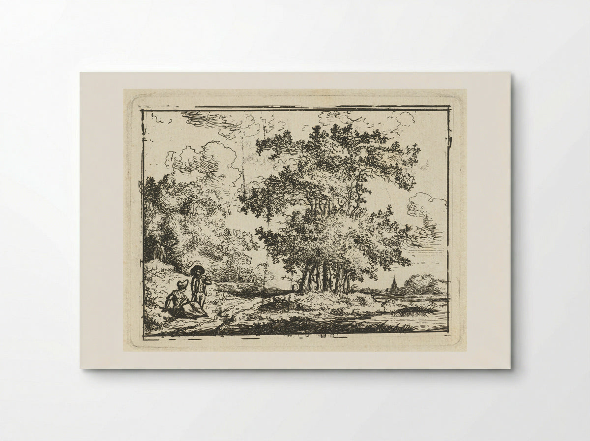 Landschap met rustend paar - Chrétien Dubois - Poster