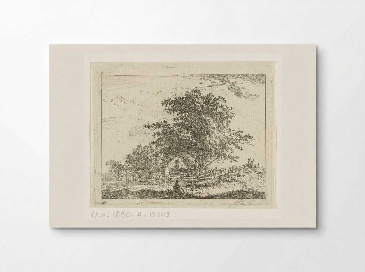 Landschap met rustende wandelaars - Hermanus van Brussel - Poster