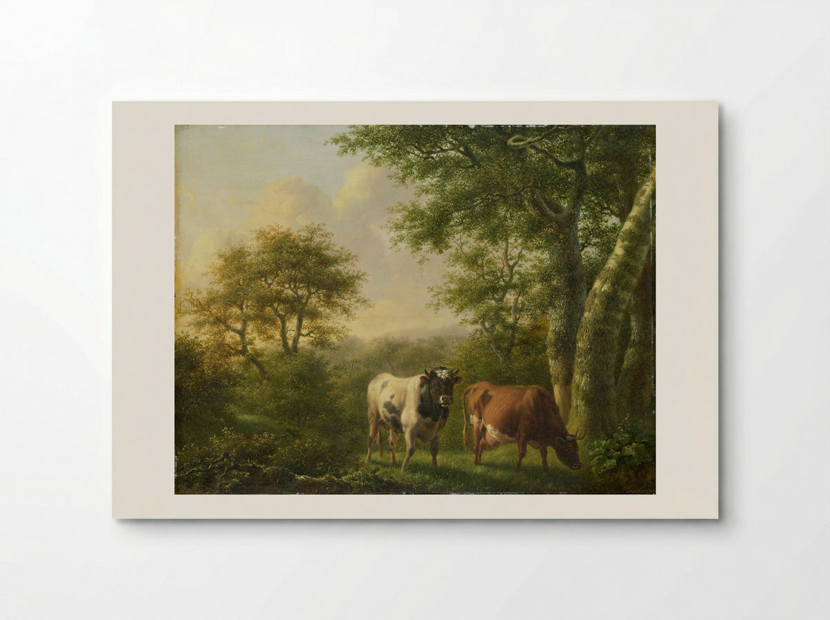 Landschap met vee - Adolf Karel Maximiliaan Engel - Poster
