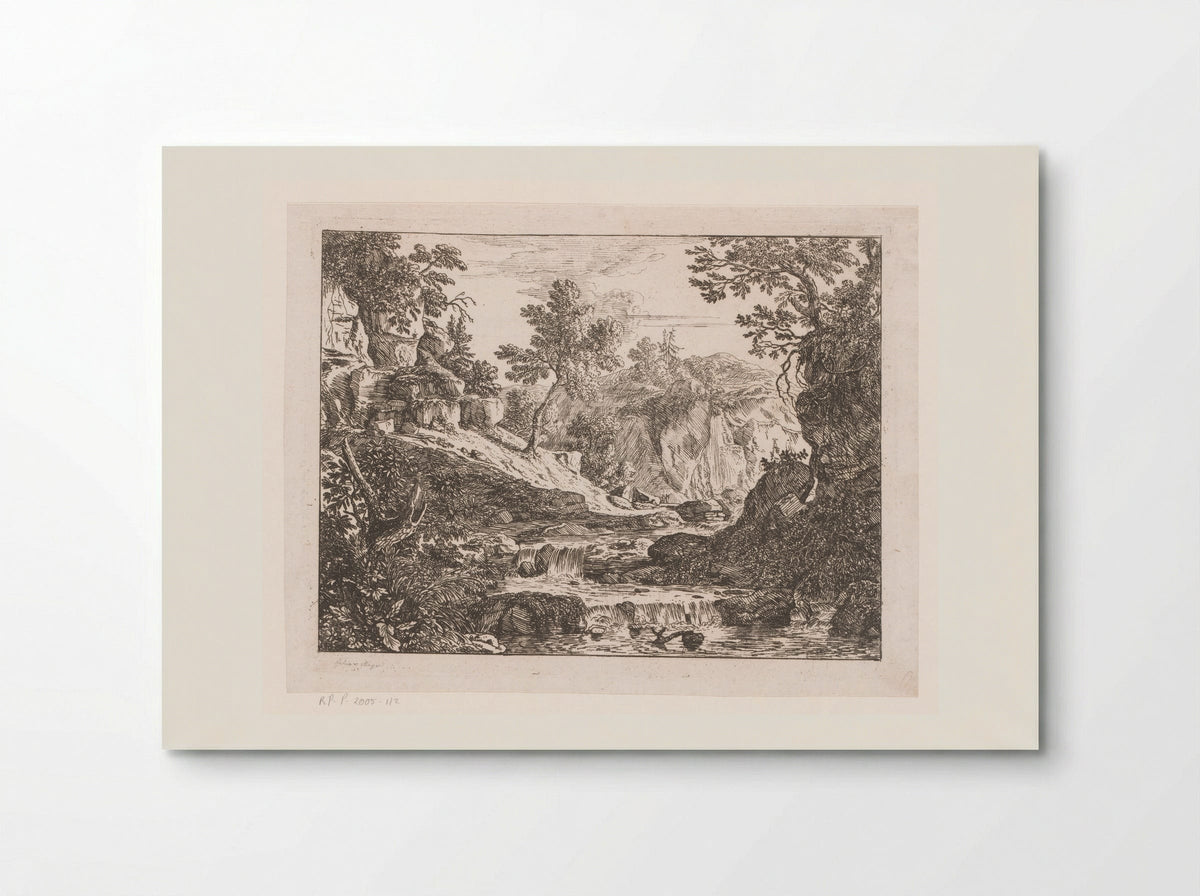 Landschap met watervallen - Felix Meyer - Poster