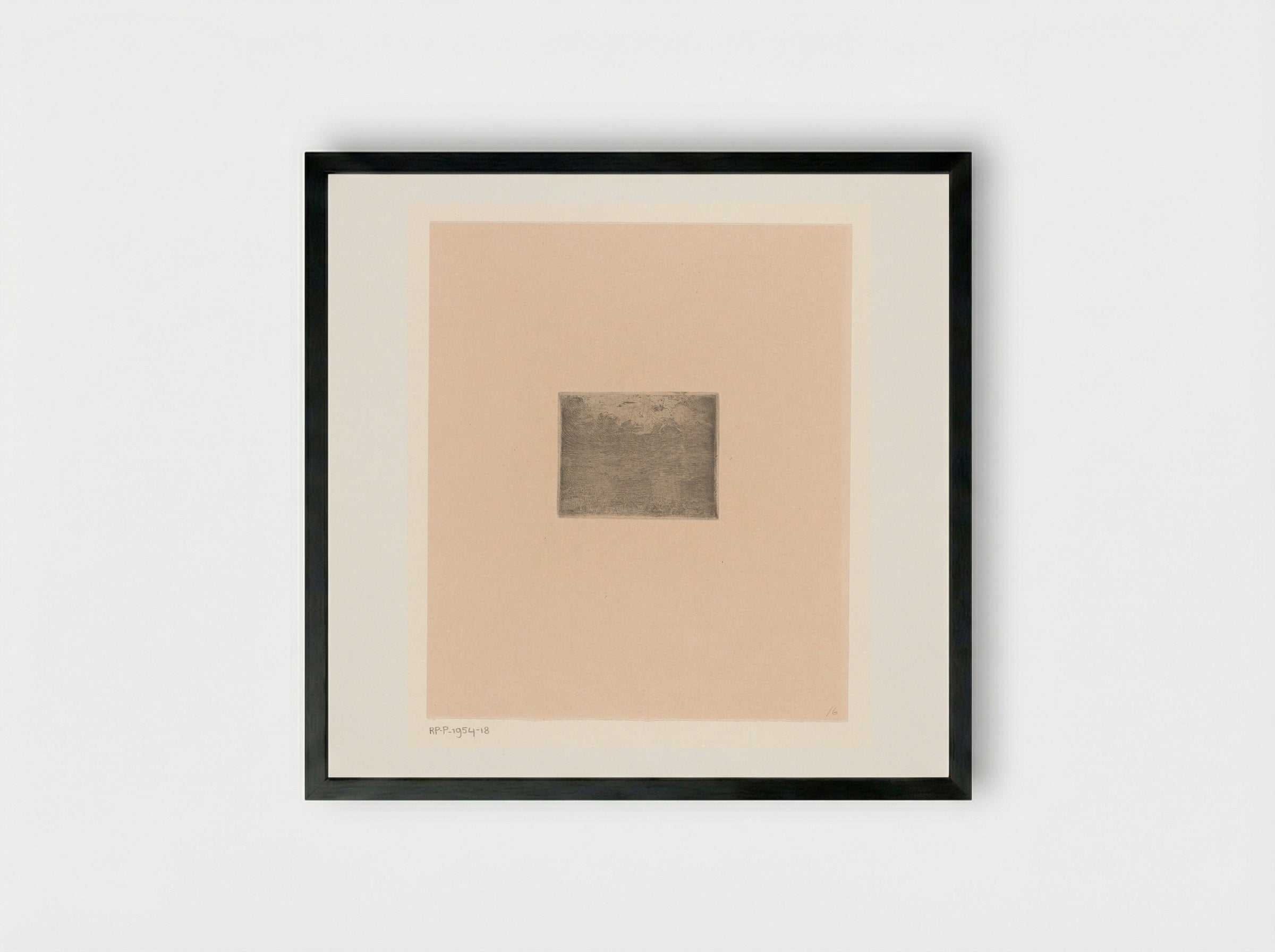 Landschap met wolkenlucht - Rik Wouters - Framed Print Black