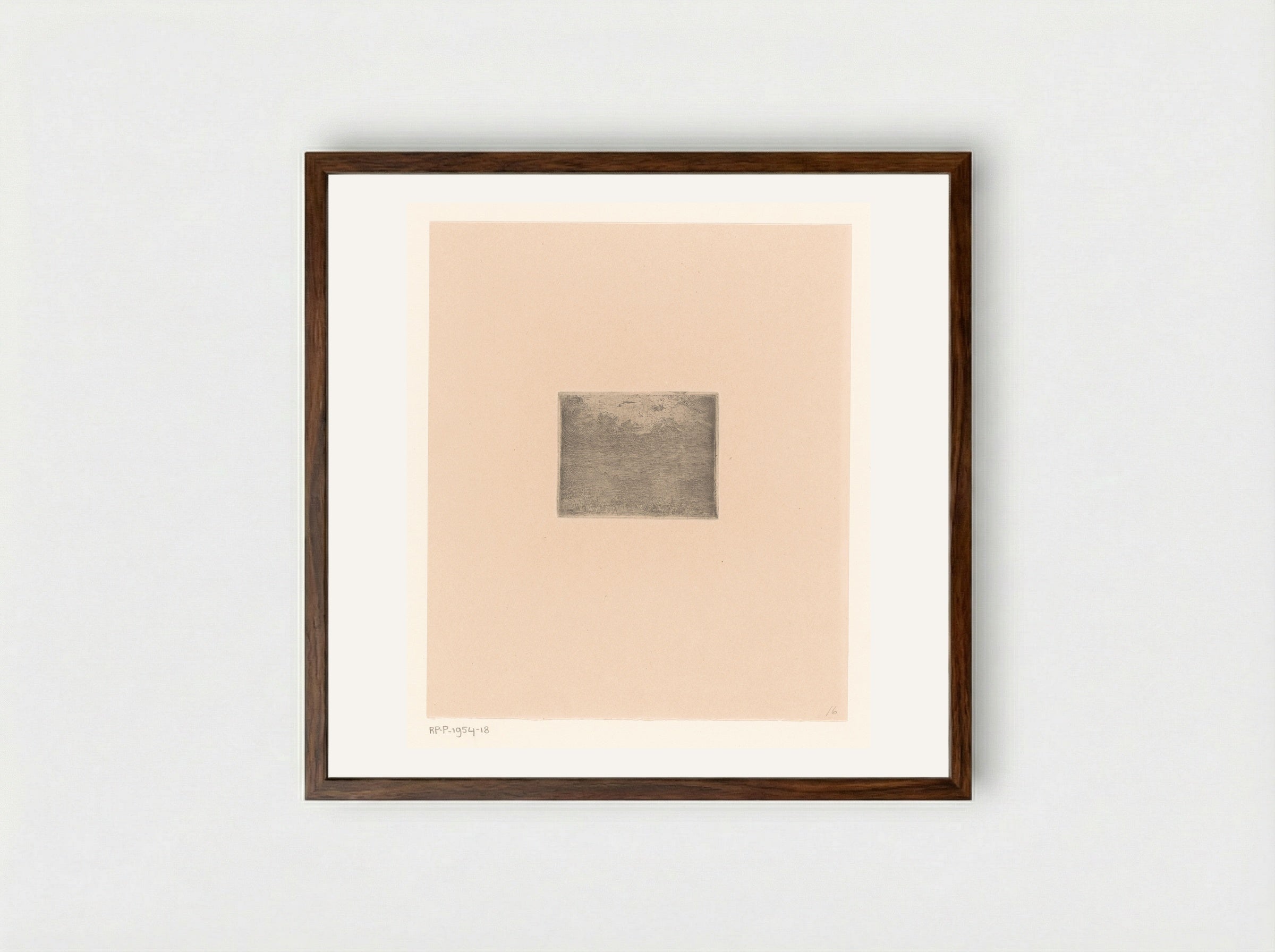 Landschap met wolkenlucht - Rik Wouters - Framed Print Dark Wood