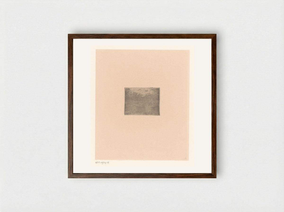 Landschap met wolkenlucht - Rik Wouters - Framed Print Dark Wood