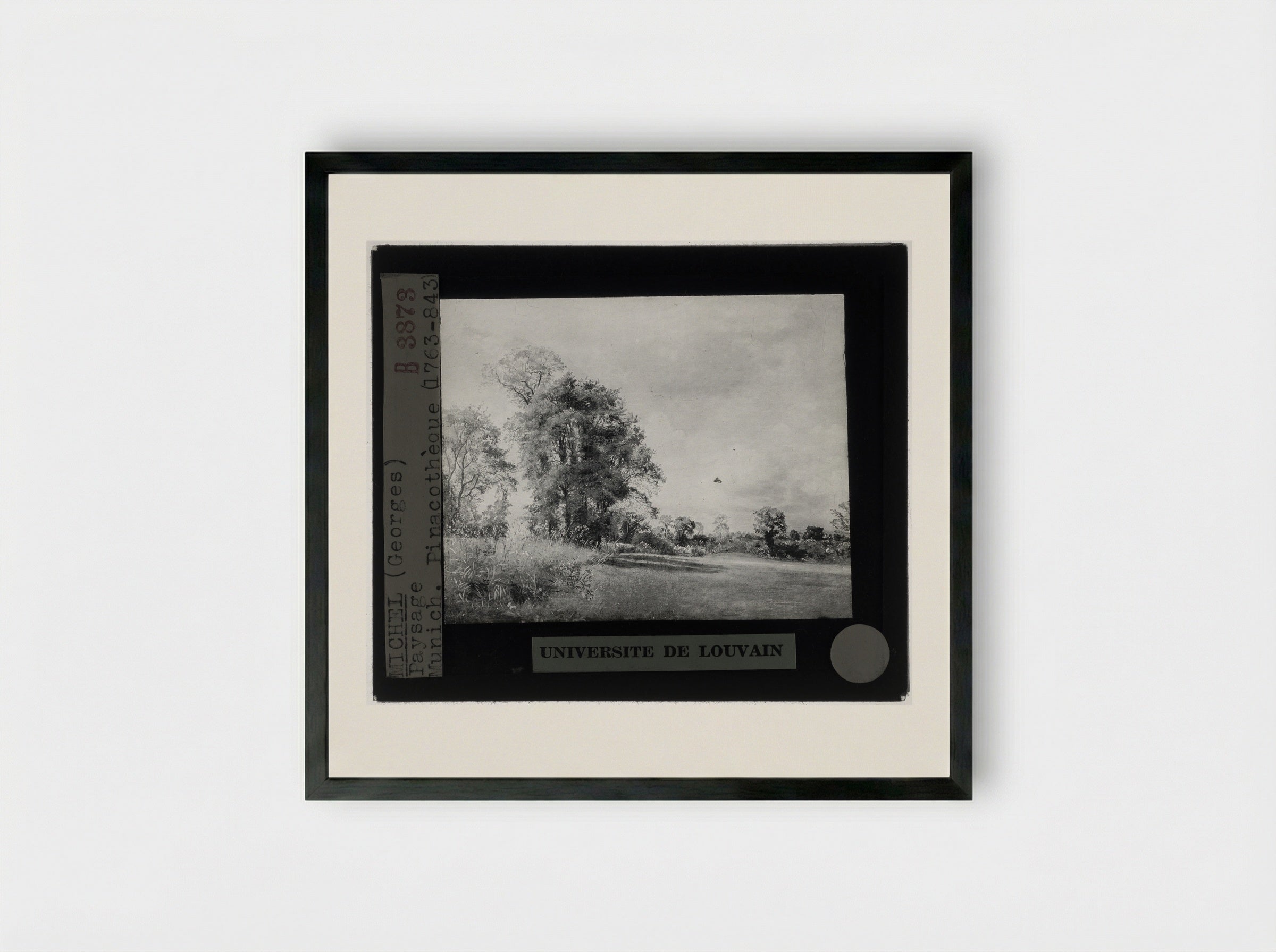 Landschap - Georges Michel - Framed Print Black