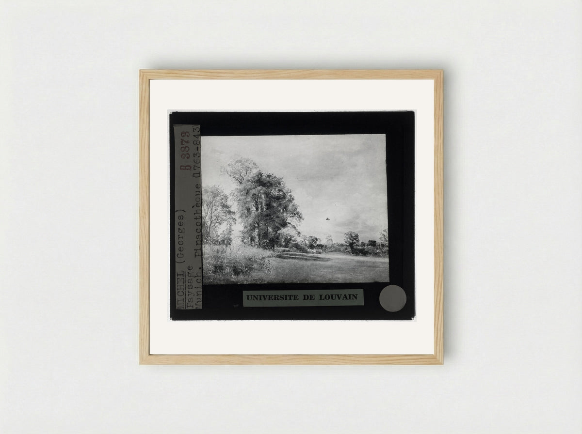 Landschap - Georges Michel - Framed Print Wood