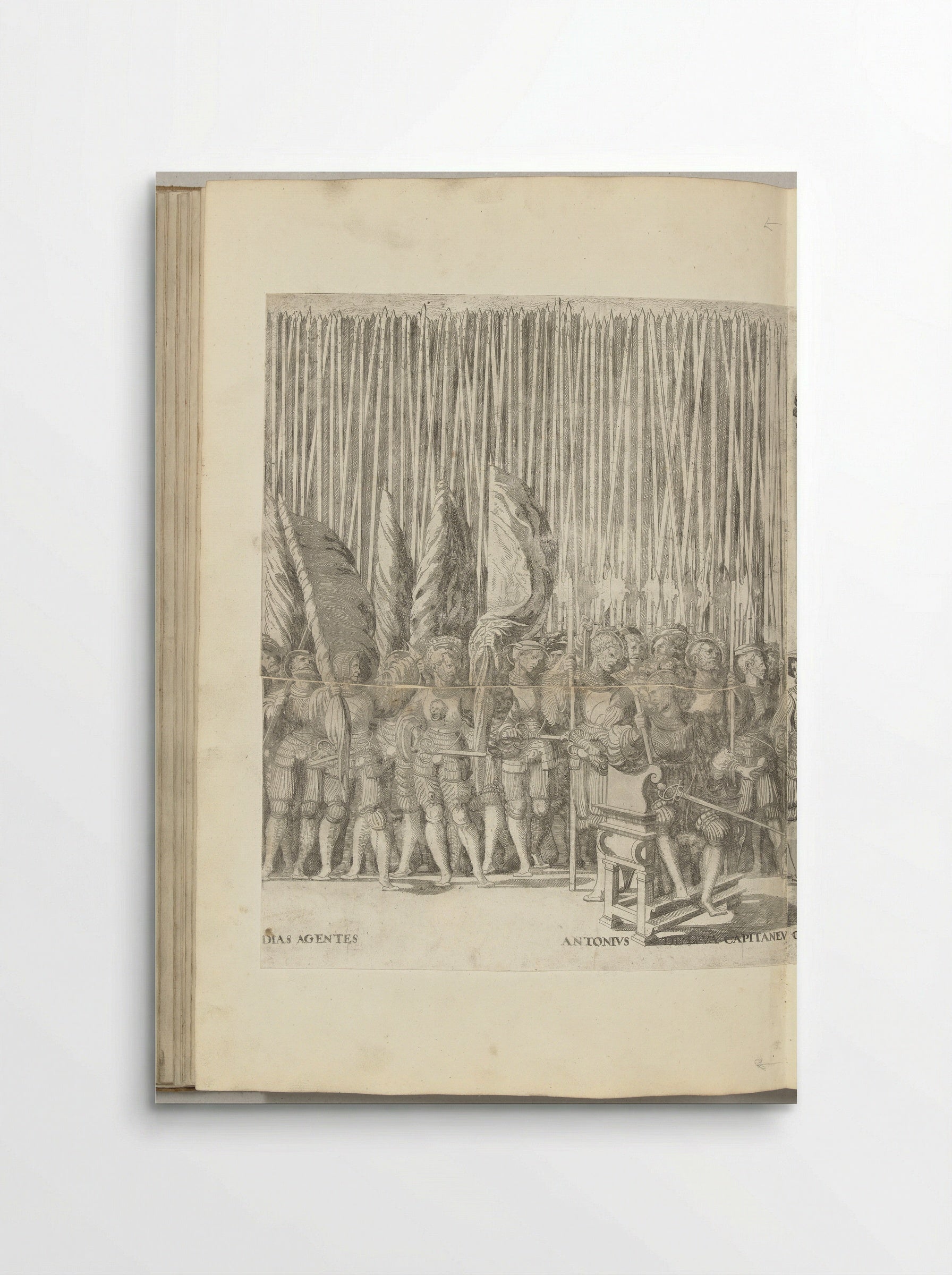 Landsknechten en Antonio de Leyva, plaat [MM] - Nicolaas Hogenberg - Poster