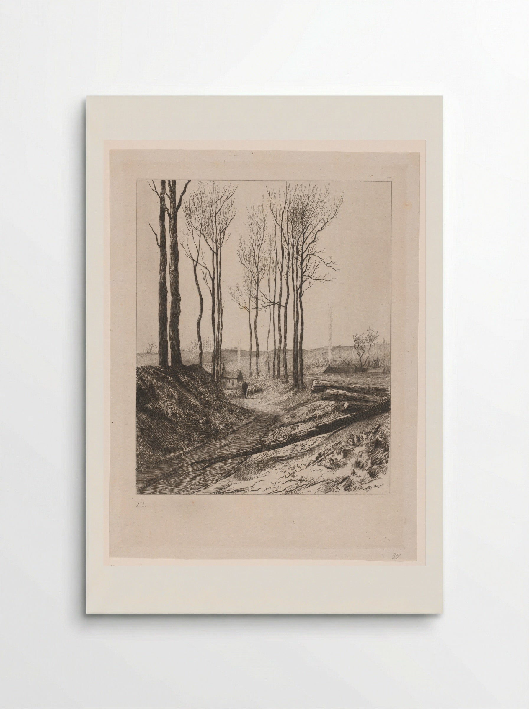 Landweg bij Vilvoorde - Carel Nicolaas Storm van 's-Gravesande - Poster