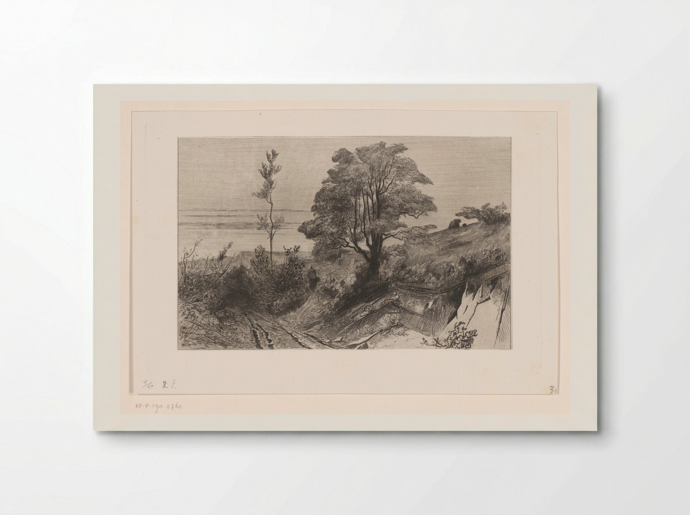 Landweg bij Warnant - Carel Nicolaas Storm van 's-Gravesande - Poster
