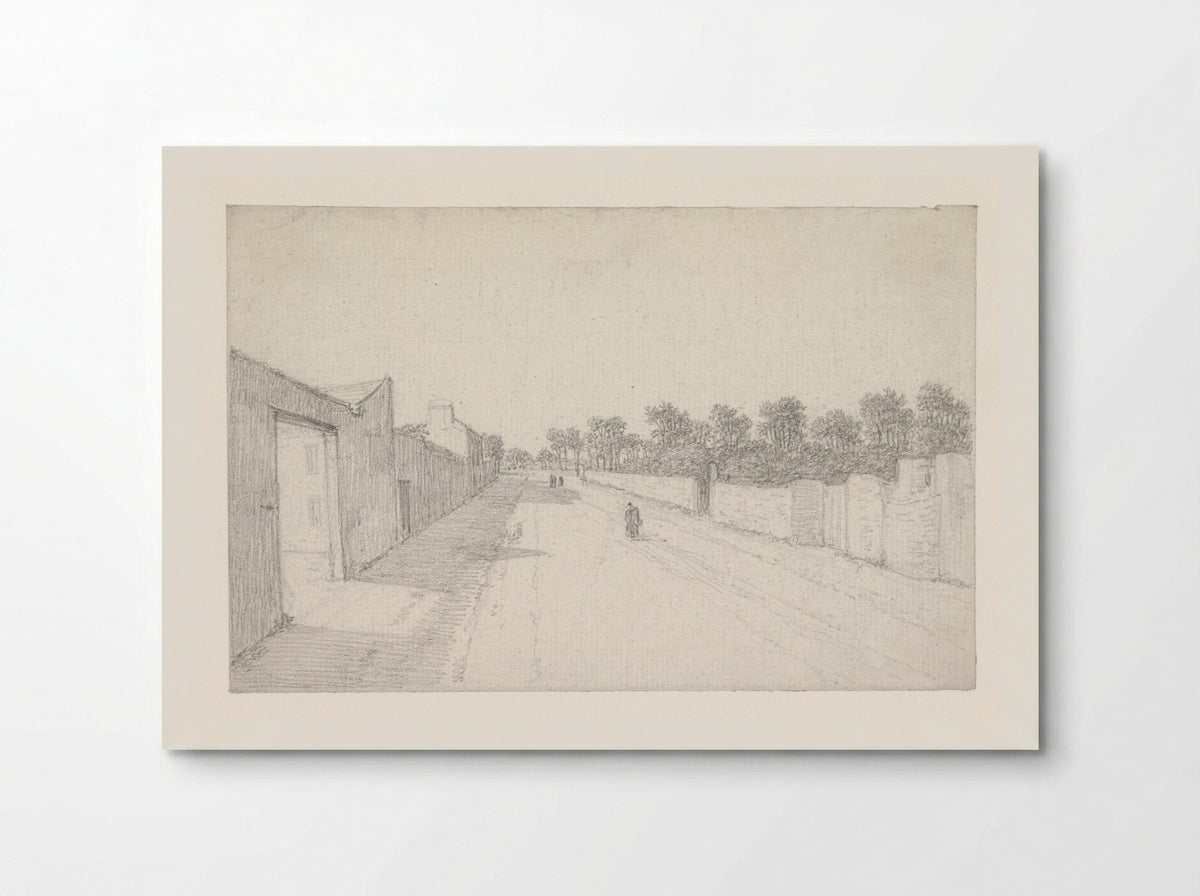 Landweg tussen muren - Georges Michel - Poster