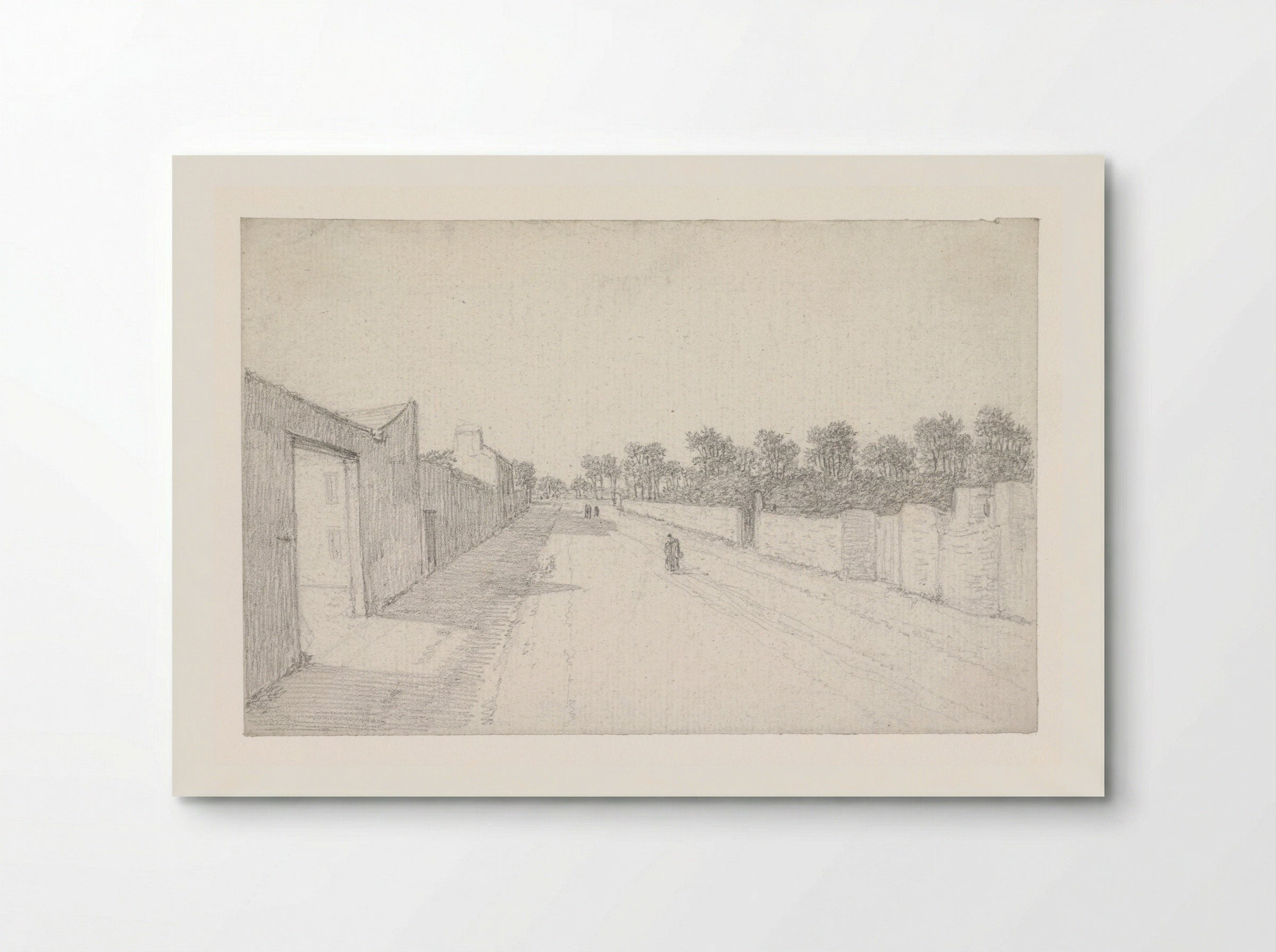 Landweg tussen muren - Georges Michel - Poster
