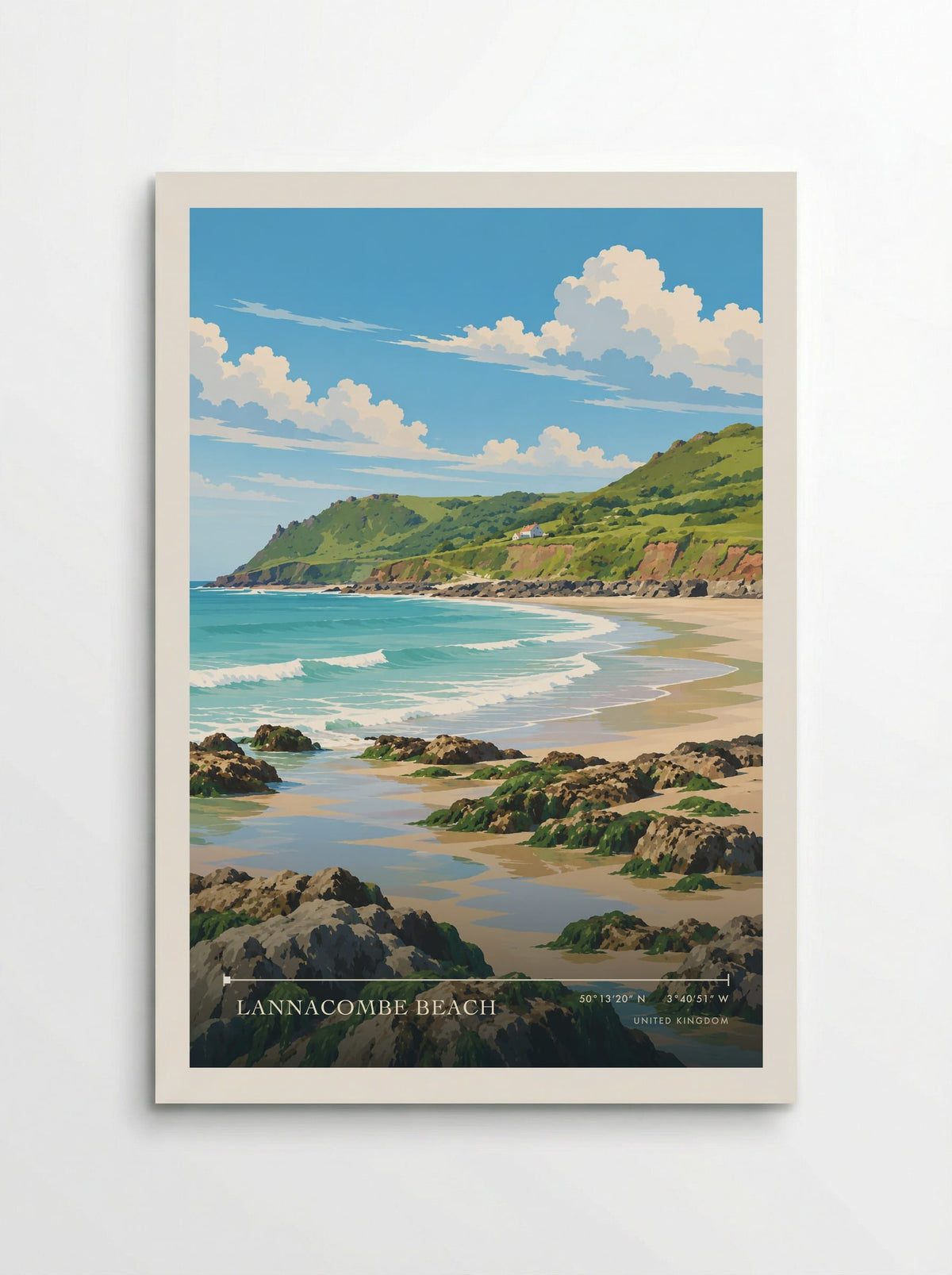 Lannacombe Beach | Travel Poster - Poster