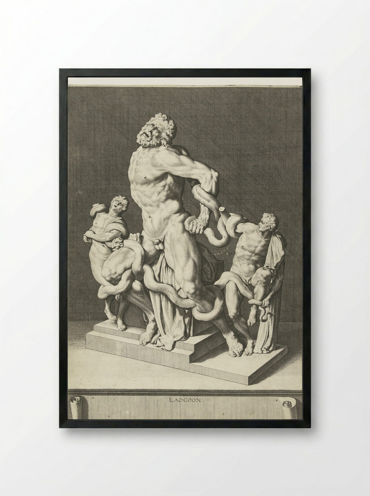 Laocoön - Jacques de Gheyn III - Framed Print Black