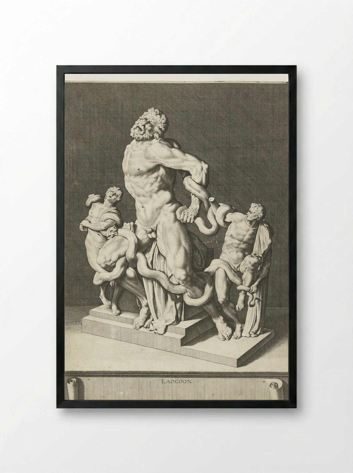 Laocoön - Jacques de Gheyn III - Framed Print Black