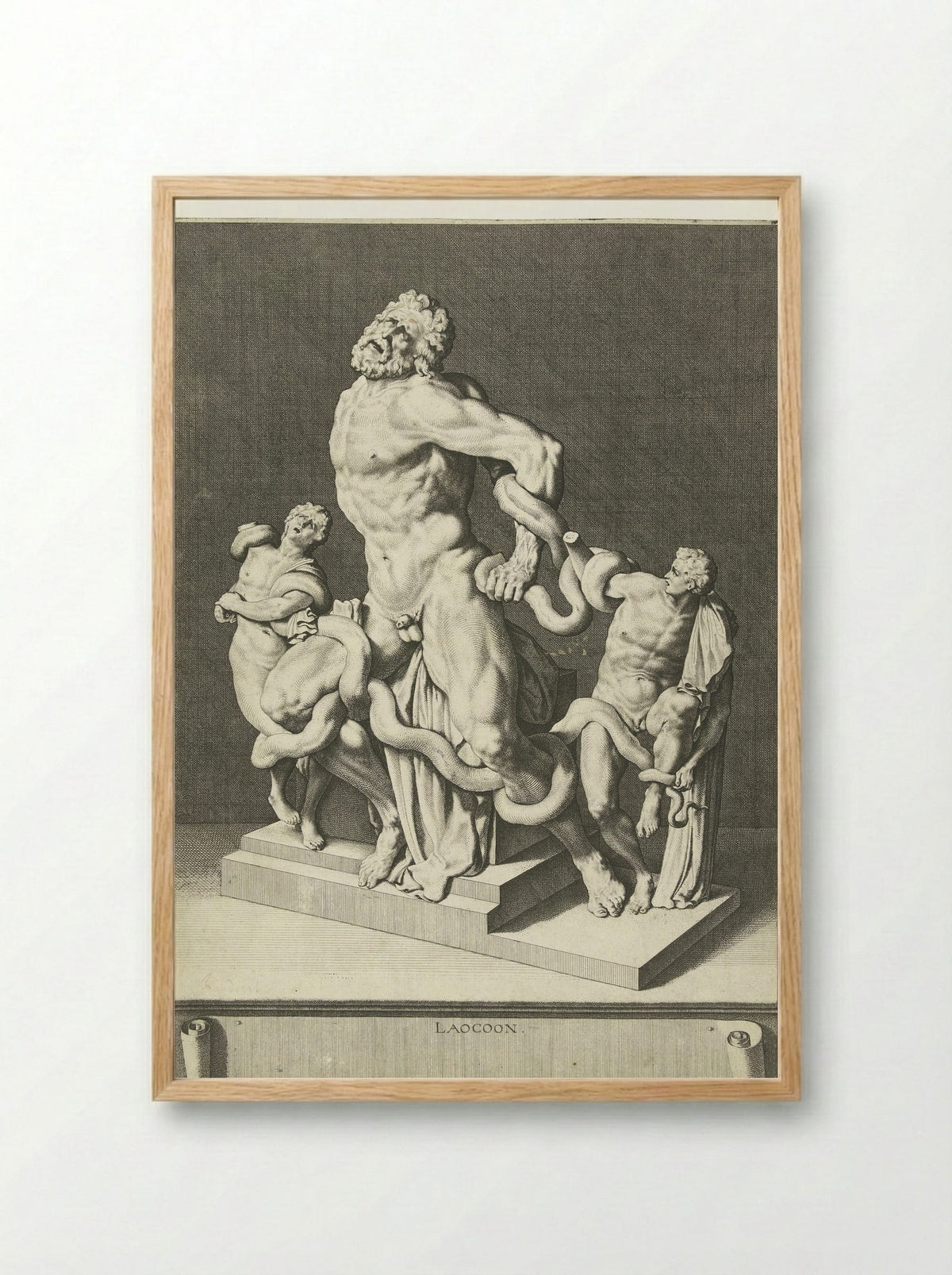 Laocoön - Jacques de Gheyn III - Framed Print Wood