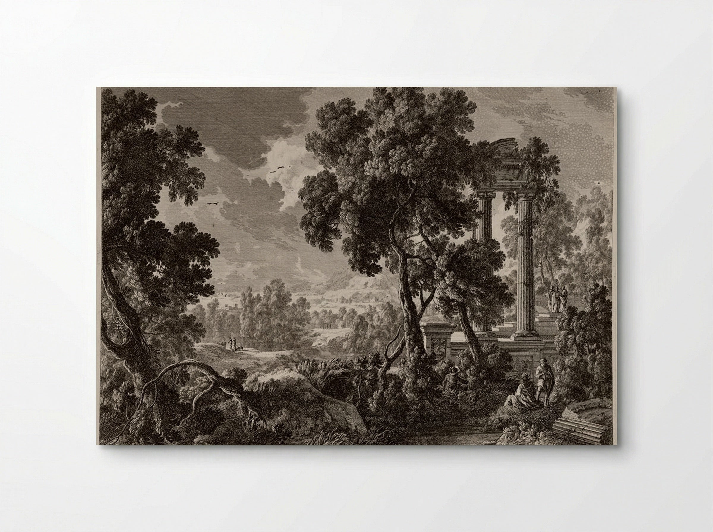 Large Baroque Landscape - Nicolas Perelle - Poster
