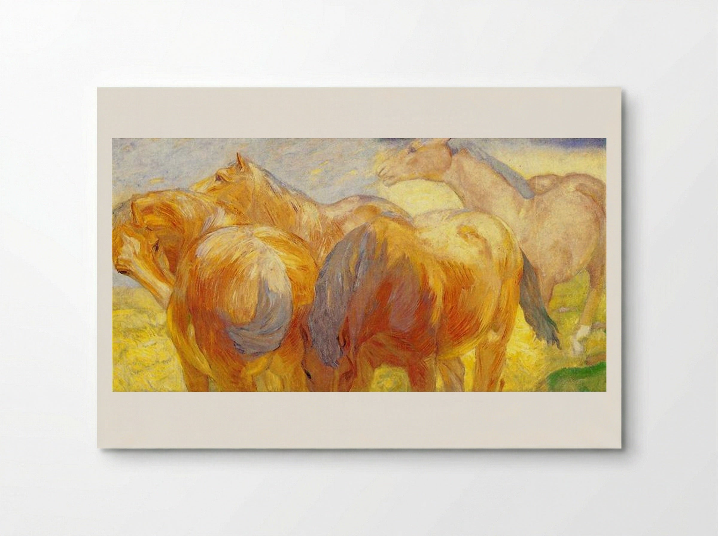 Large Lenggries Horses - Franz Marc - Poster