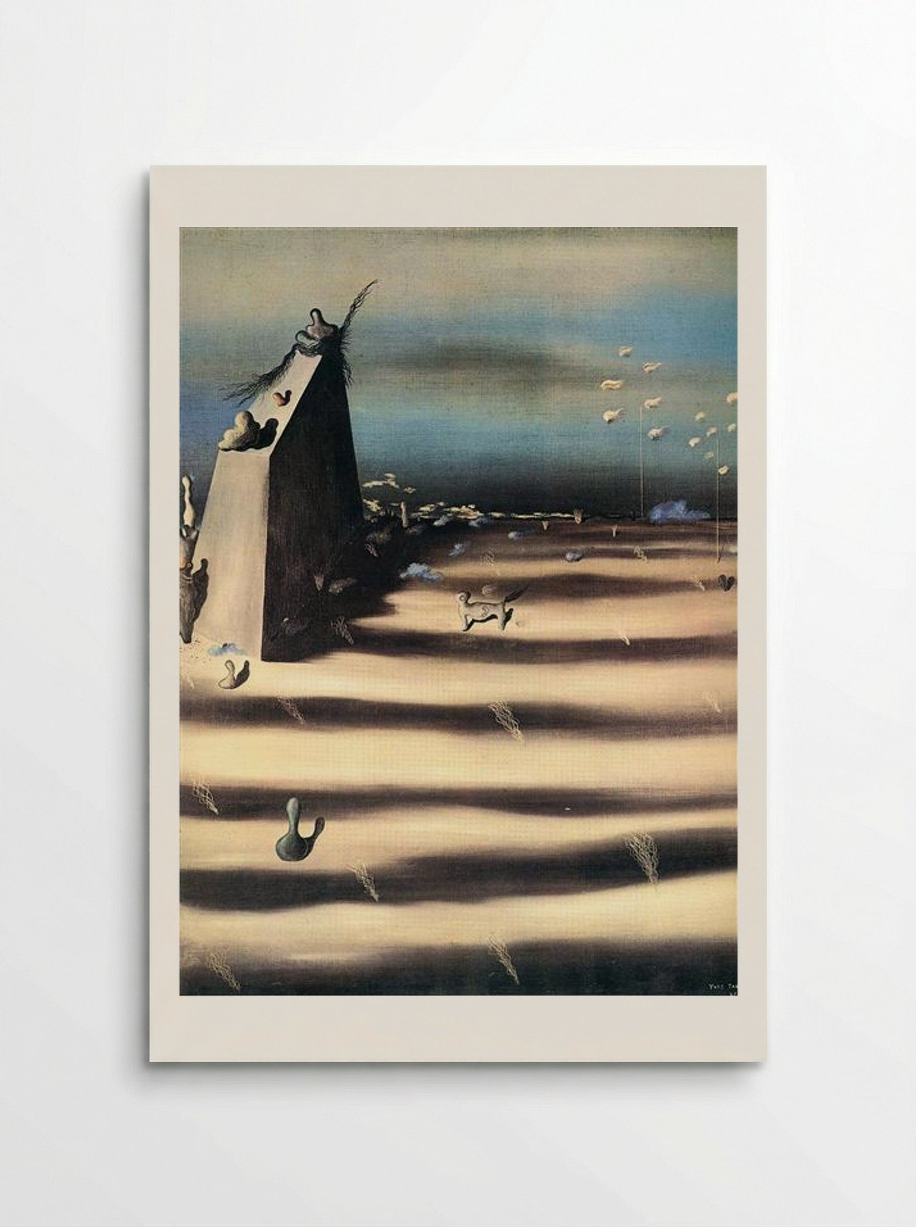 Large Painting Representing a Landscape - Yves Tanguy - Poster