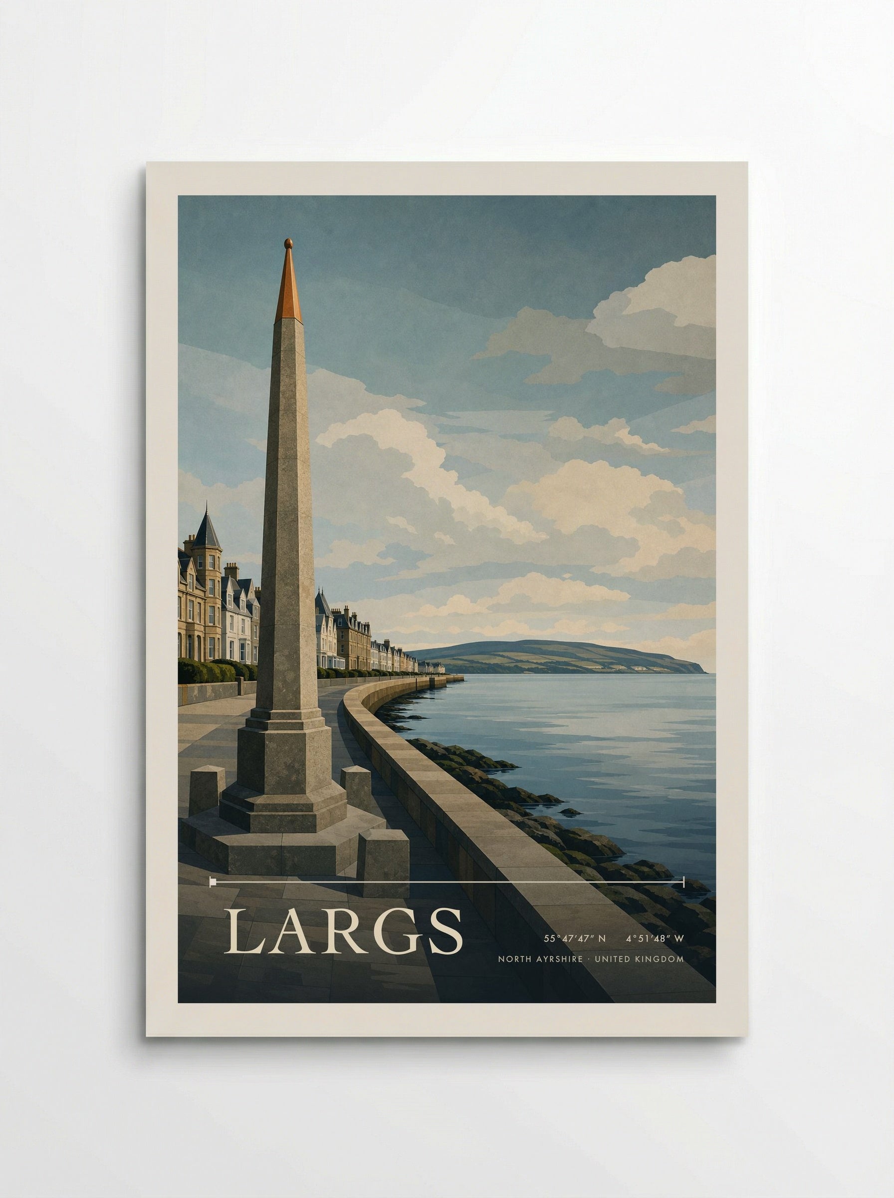 Largs North Ayrshire United Kingdom Travel Poster - Poster