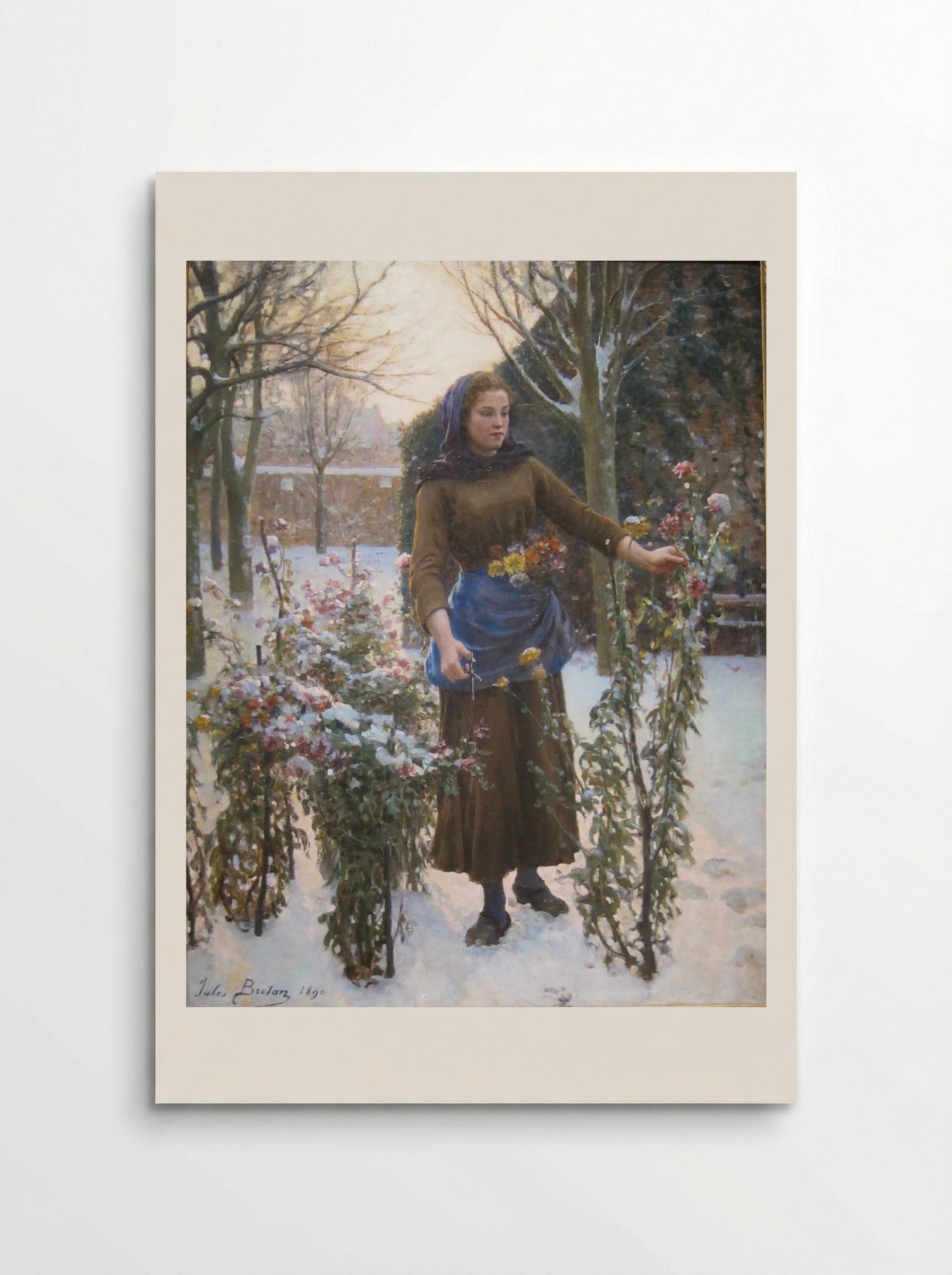 Last Flowers - Jules Breton - Poster