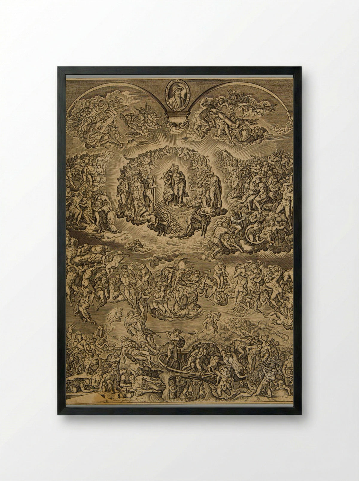 Last Judgment - Léonard Gaultier - Framed Print Black