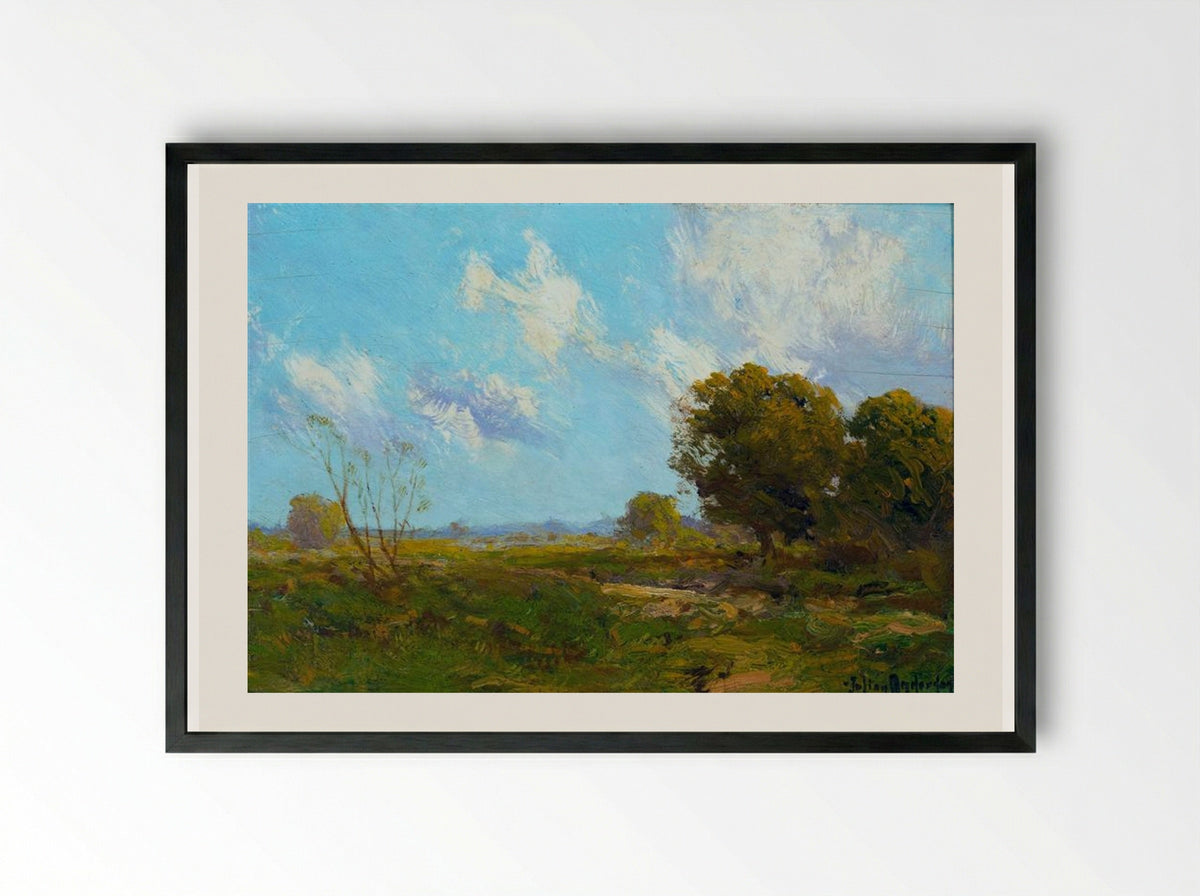 Late Afternoon - Robert Julian Onderdonk - Framed Print Black