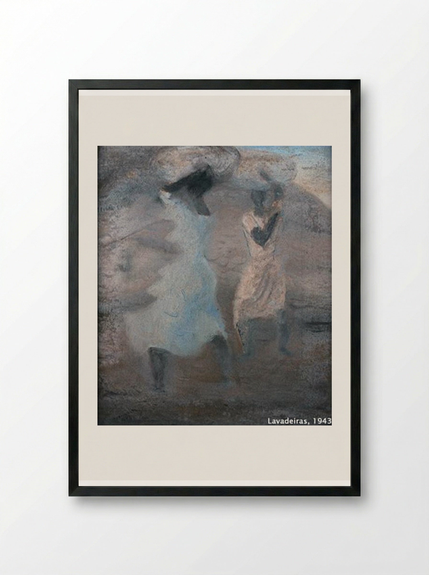 Lavadeiras - Candido Portinari - Framed Print Black