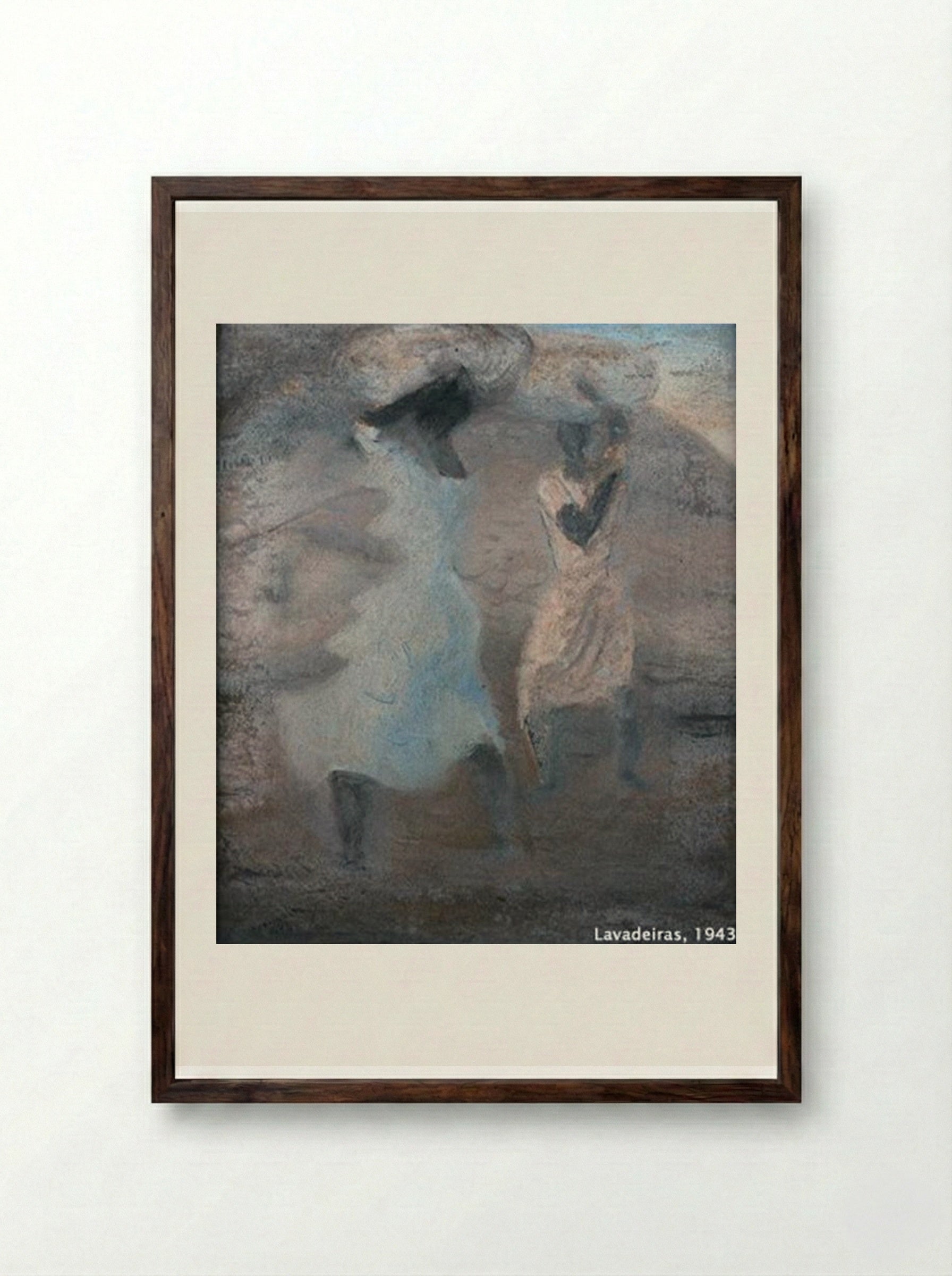 Lavadeiras - Candido Portinari - Framed Print Dark Wood