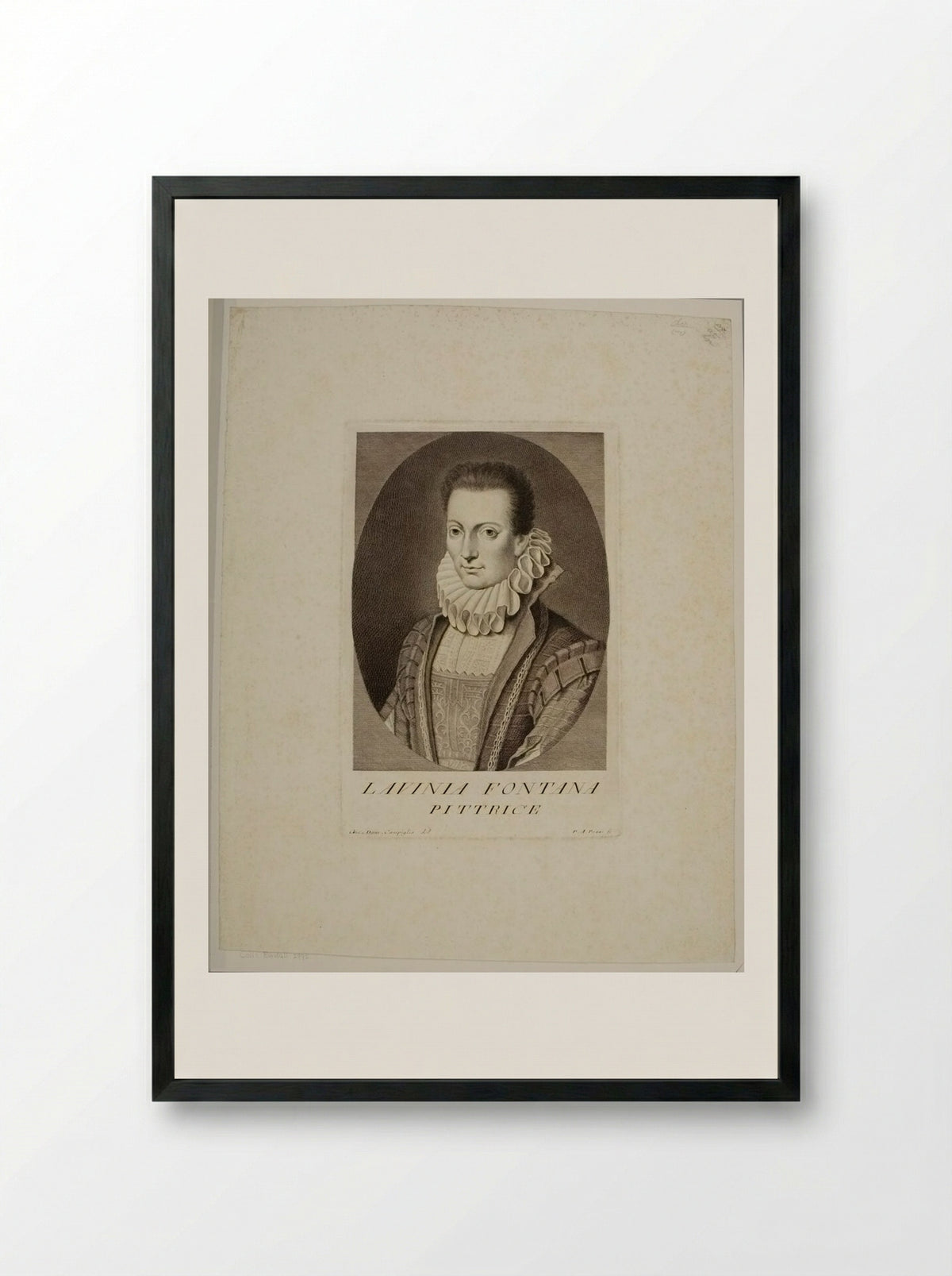 Lavinia Fontana - Pietro Antonio Pazzi - Framed Print Black