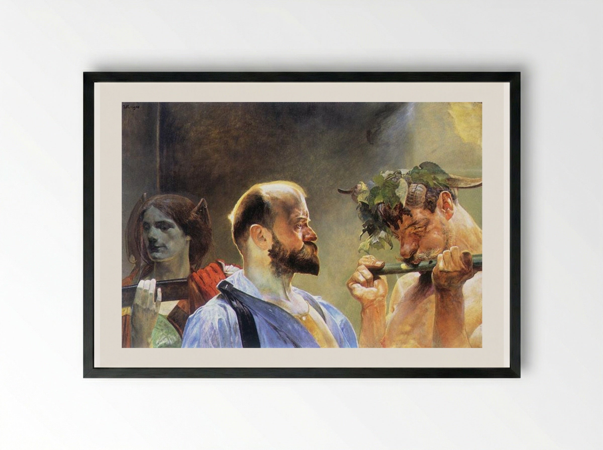 Law - Jacek Malczewski - Framed Print Black