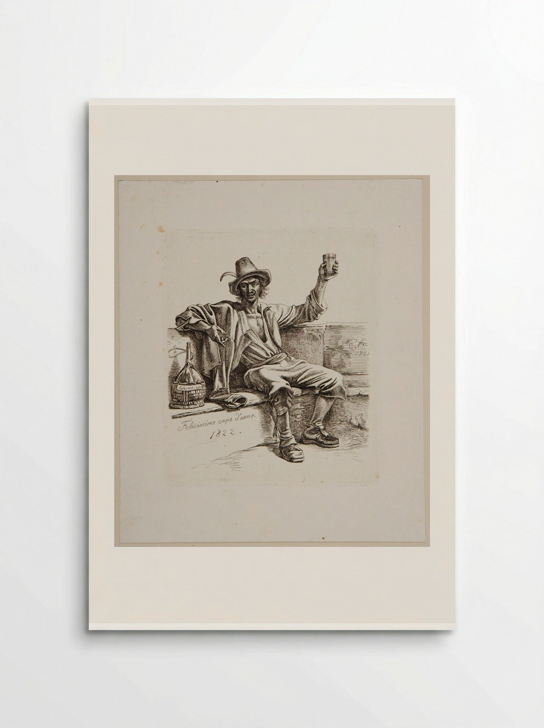 Lazzarone, est! est! - Johann Adam Klein - Poster