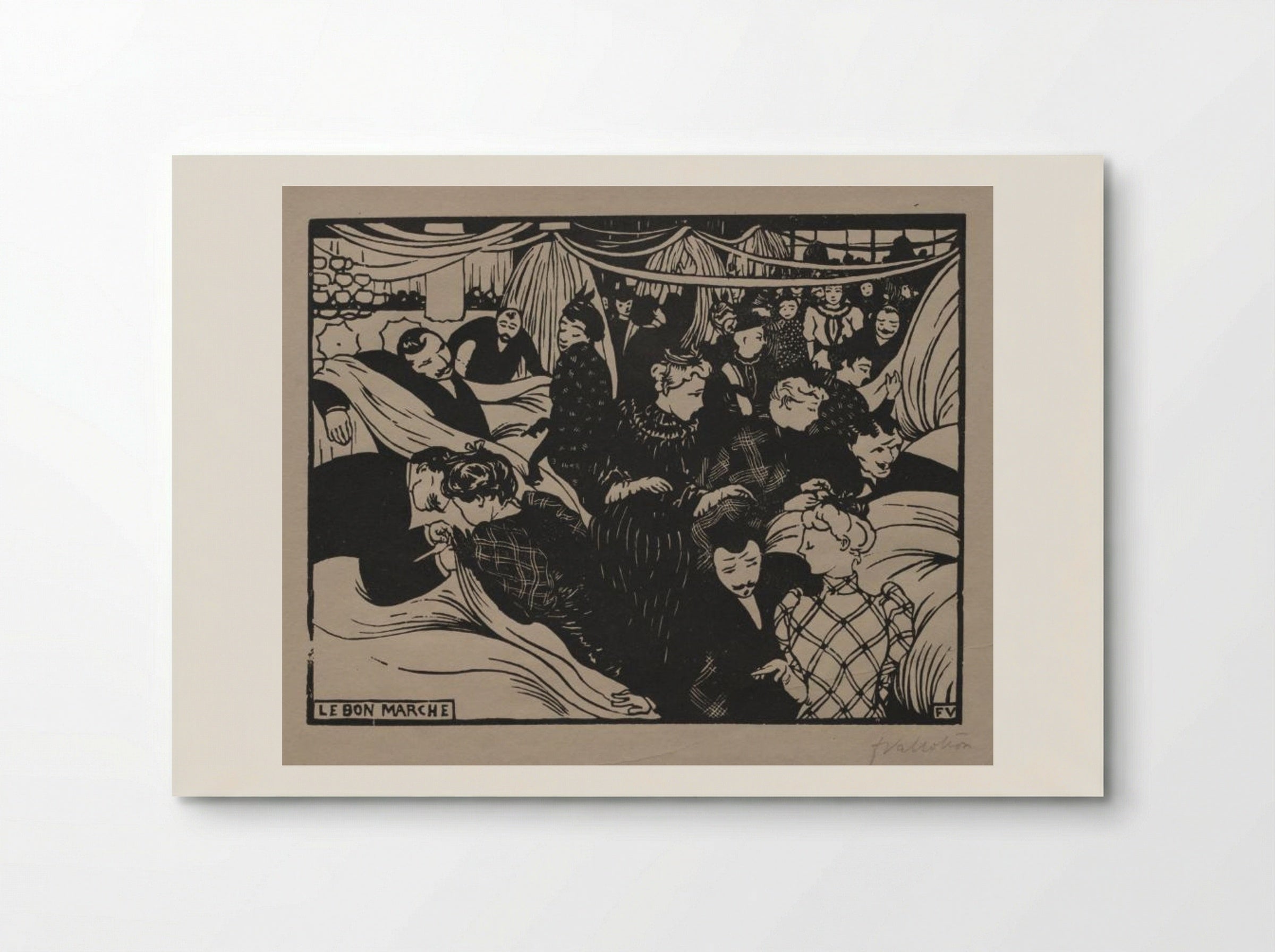 Le Bon Marché - Félix Vallotton - Poster
