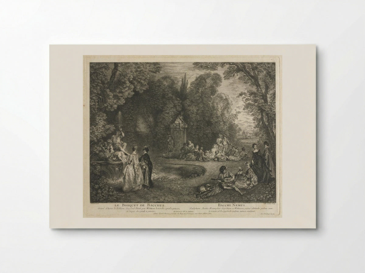 Le Bosquet de Bacchus - Charles-Nicolas Cochin - Poster
