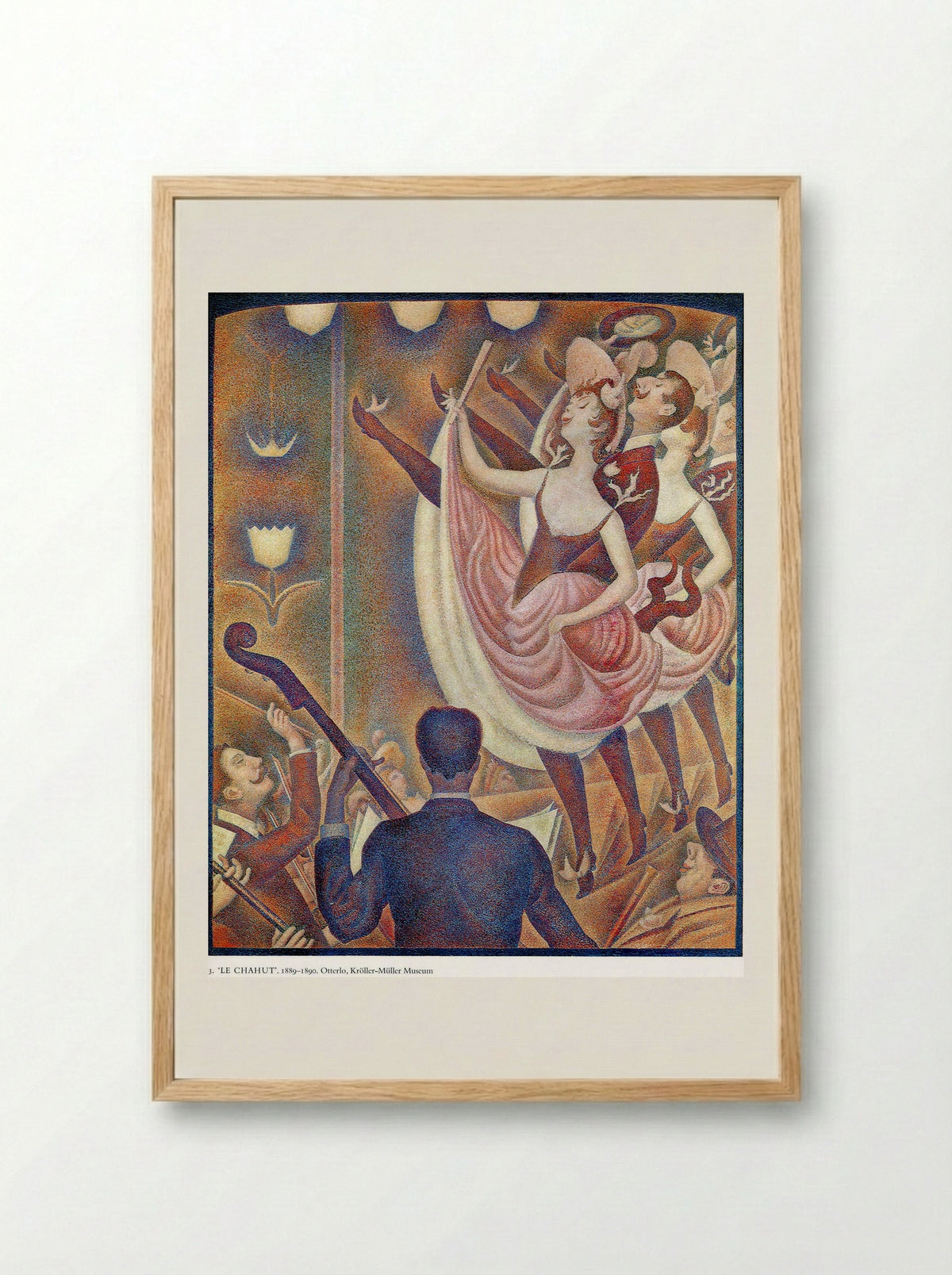 Le Chahut - Georges Seurat - Framed Print Wood