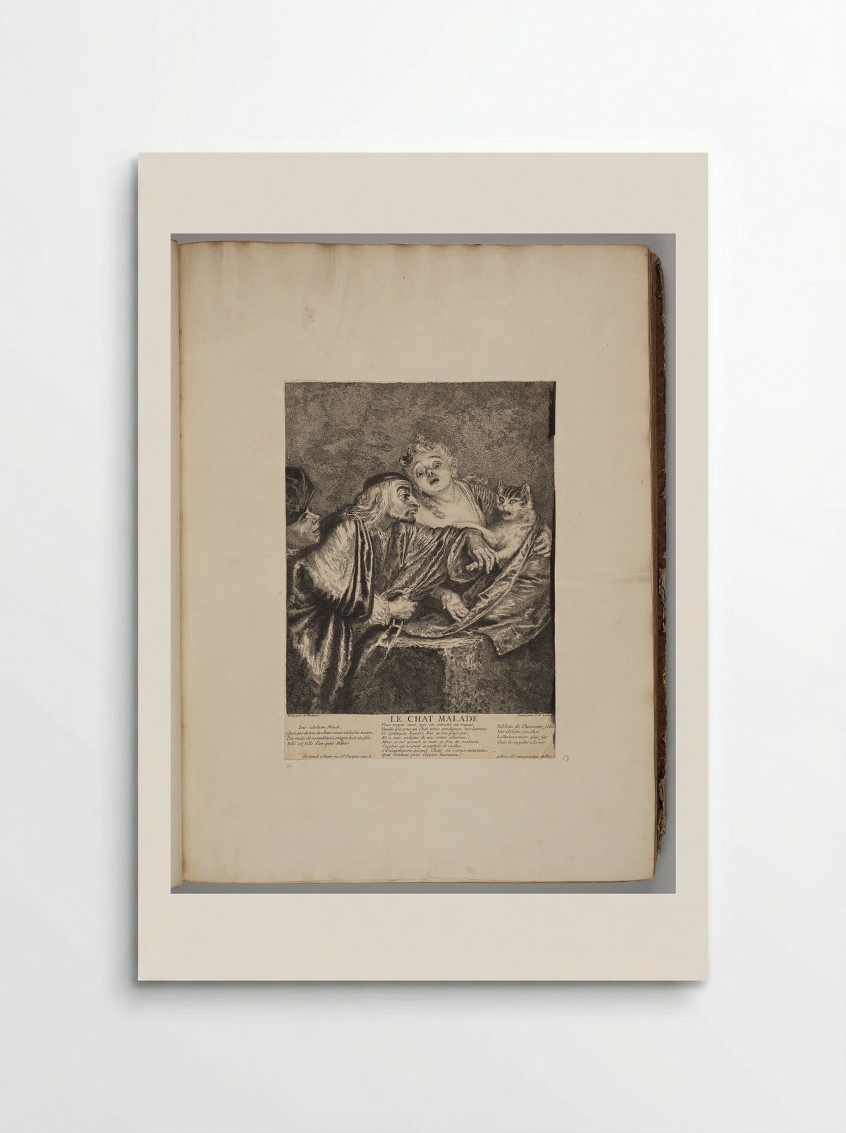 Le Chat Malade - Jean-Baptiste Liotard - Poster