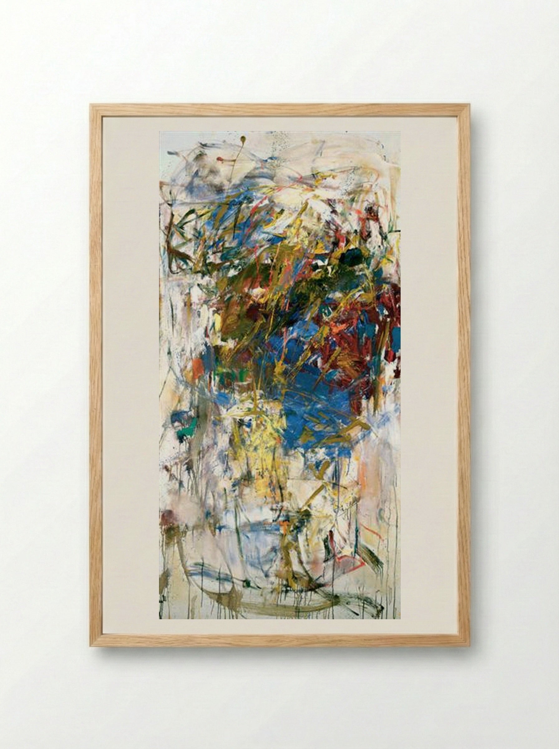 Le Chemin des Ecoliers - Joan Mitchell - Framed Print Wood