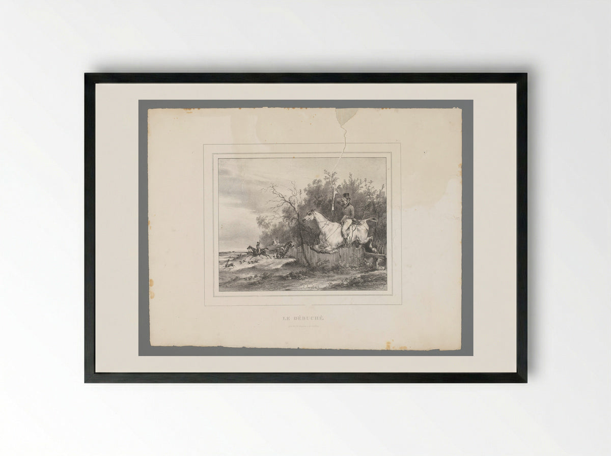 Le Débuché - Antoine Dewasme-Plétinckx - Framed Print Black