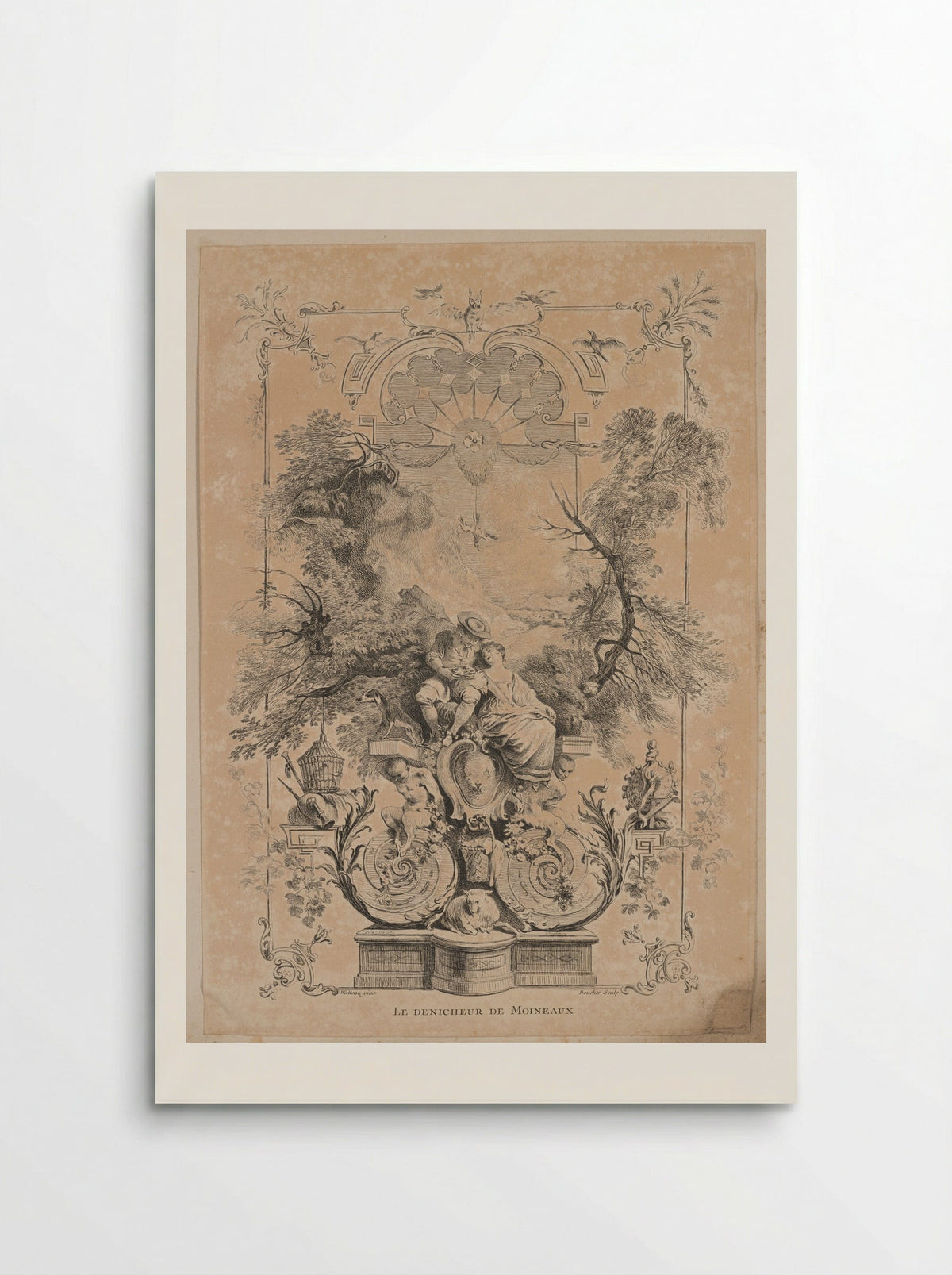 Le Dénicheur de Moineaux - François Boucher - Poster