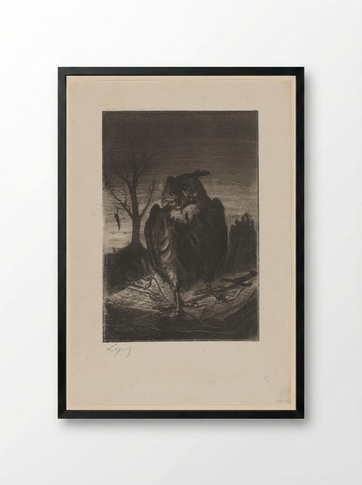 Le Destin - Ludovic Napoléon Lepic - Framed Print Black