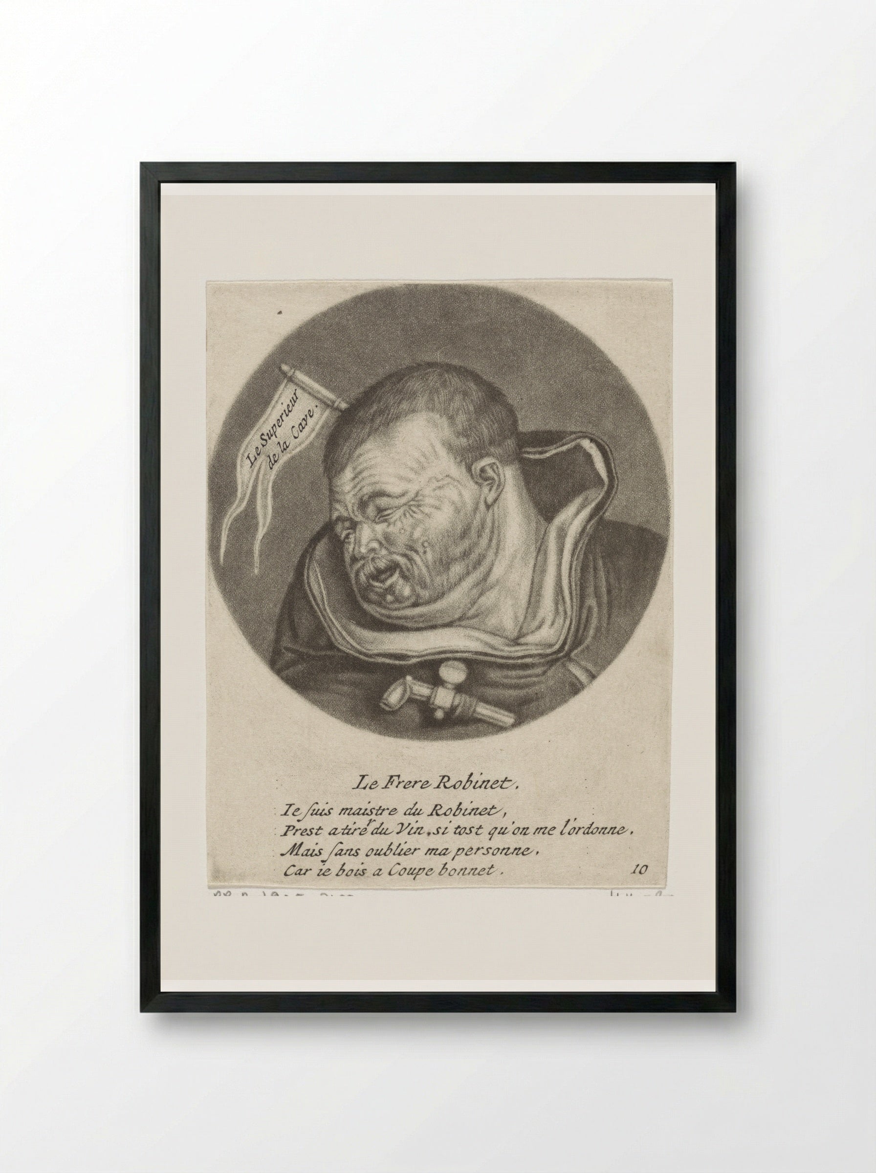 Le Frere Robinet - Jacob Gole - Framed Print Black