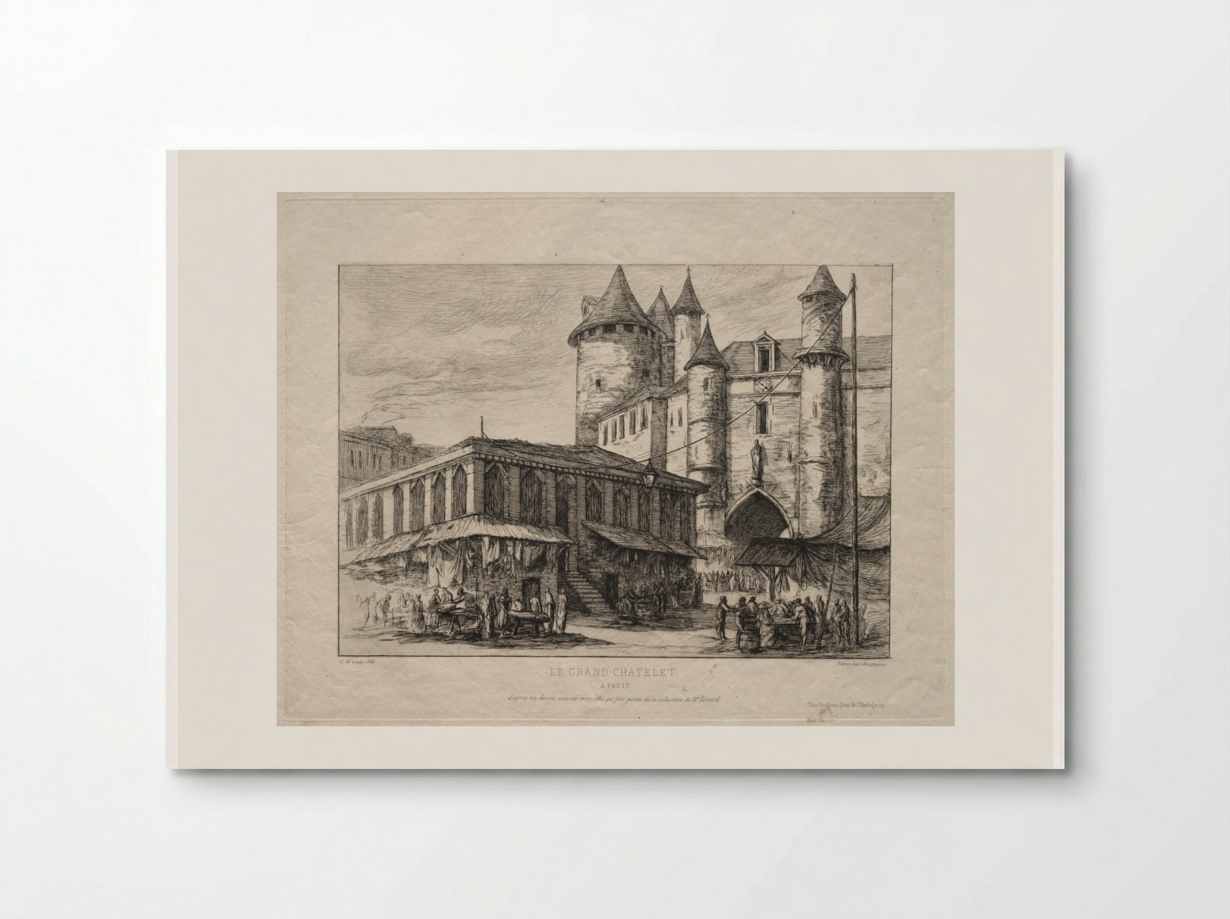 Le Grand Châtelet, à Paris - Charles Meryon - Poster