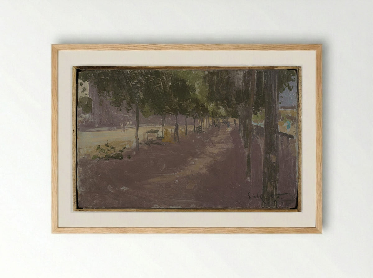 Le Marché aux Bestiaux, Dieppe - Walter Sickert - Framed Print Wood