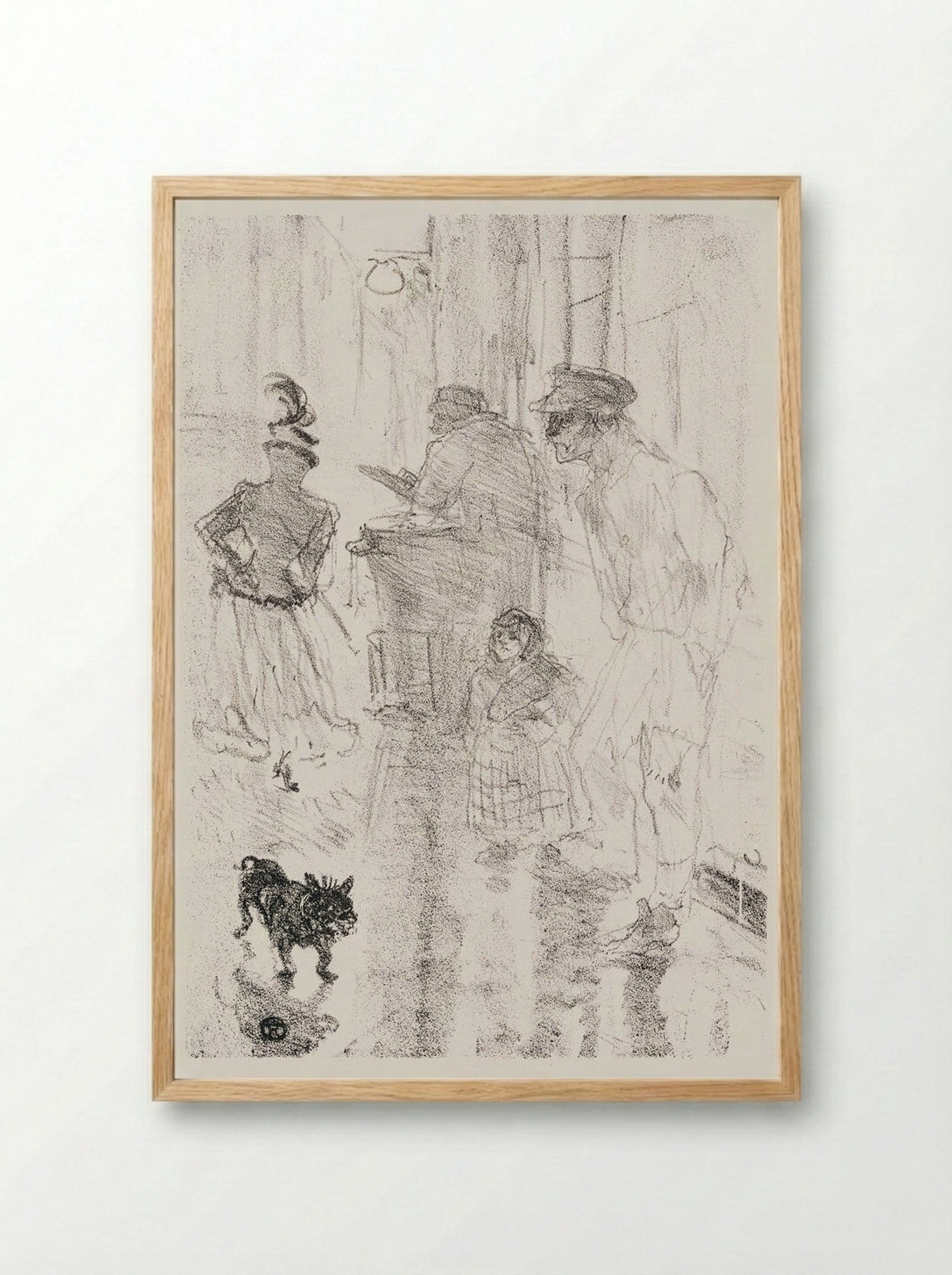 Le Marchand de Marron - Henri de Toulouse-Lautrec - Framed Print Wood