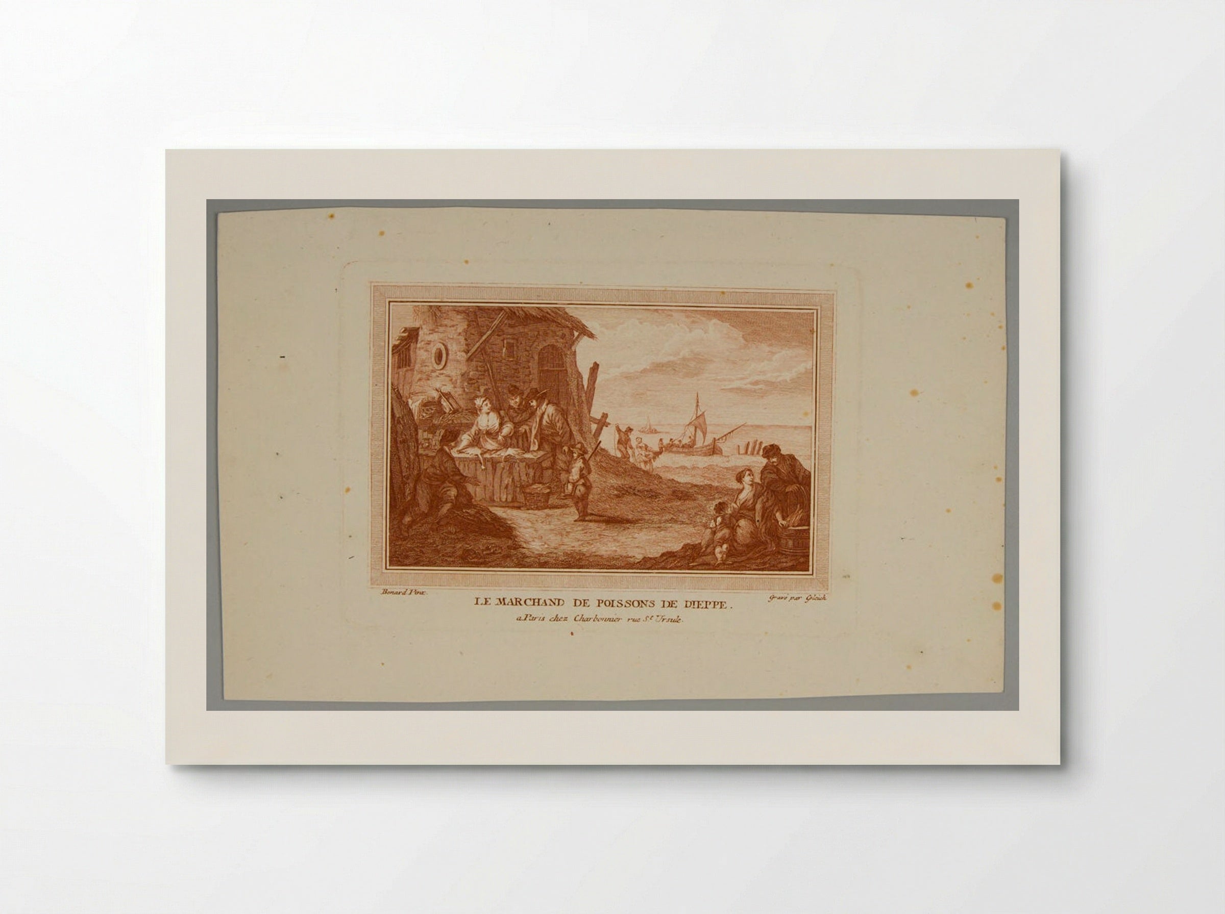 Le Marchand de Poissons de Dieppe - Gleich - Poster