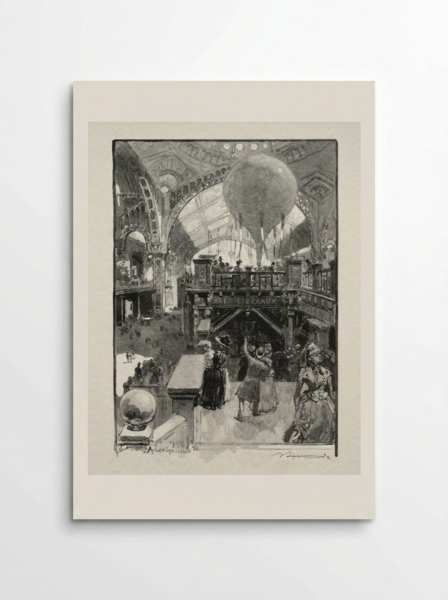 Le Palais des Arts Libéraux, Intérieur - Auguste Louis Lepère - Poster