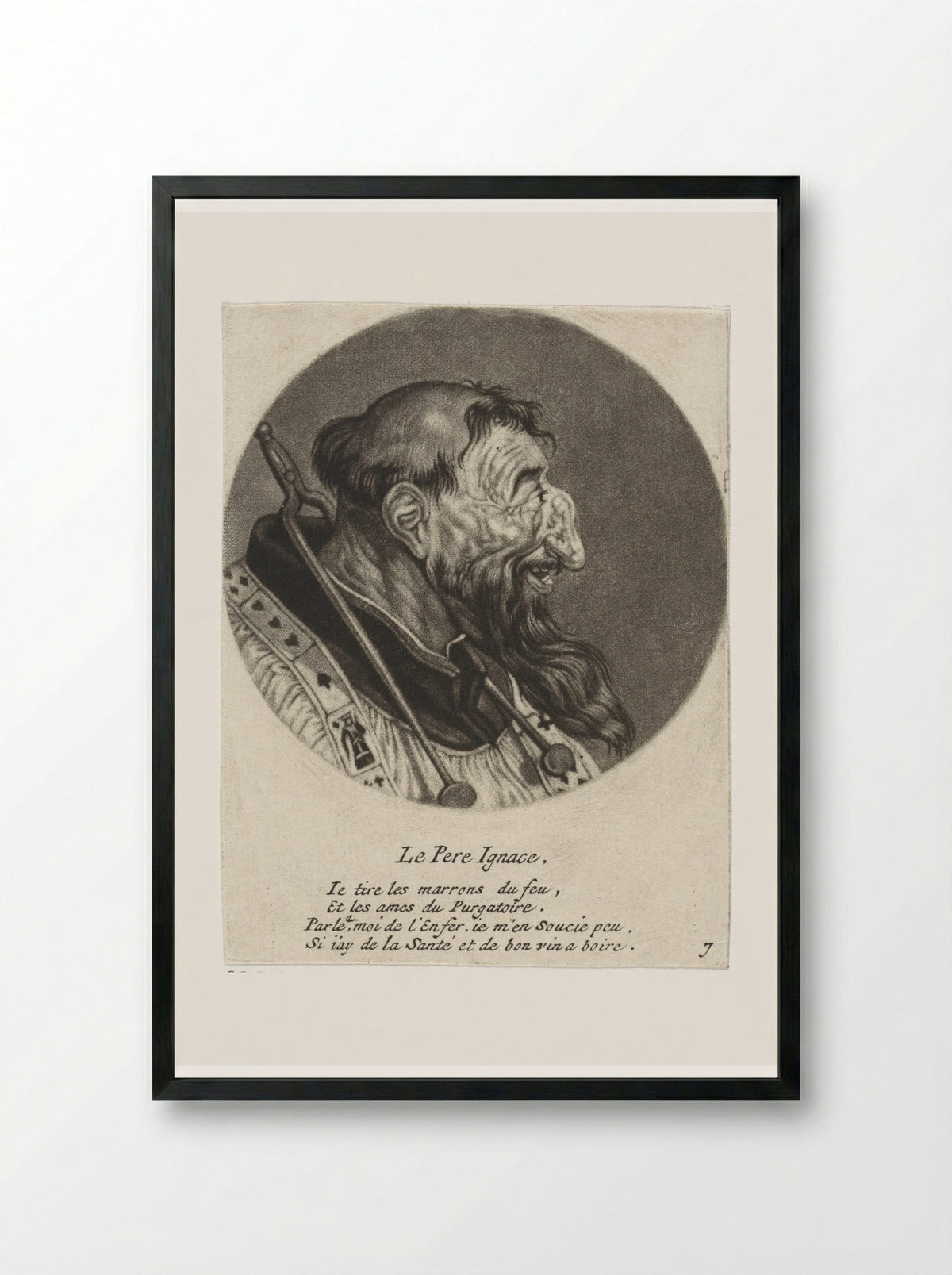 Le Pere Ignace - Jacob Gole - Framed Print Black