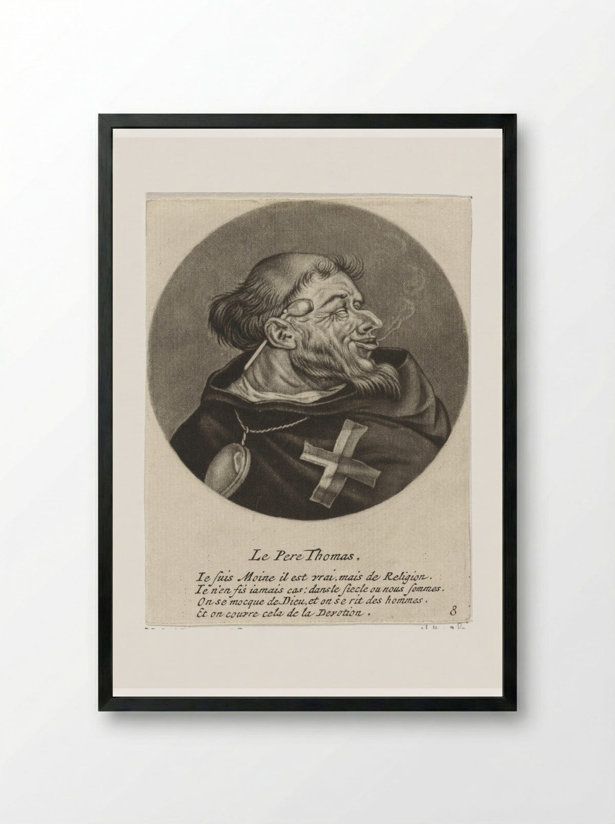 Le Pere Thomas - Jacob Gole - Framed Print Black