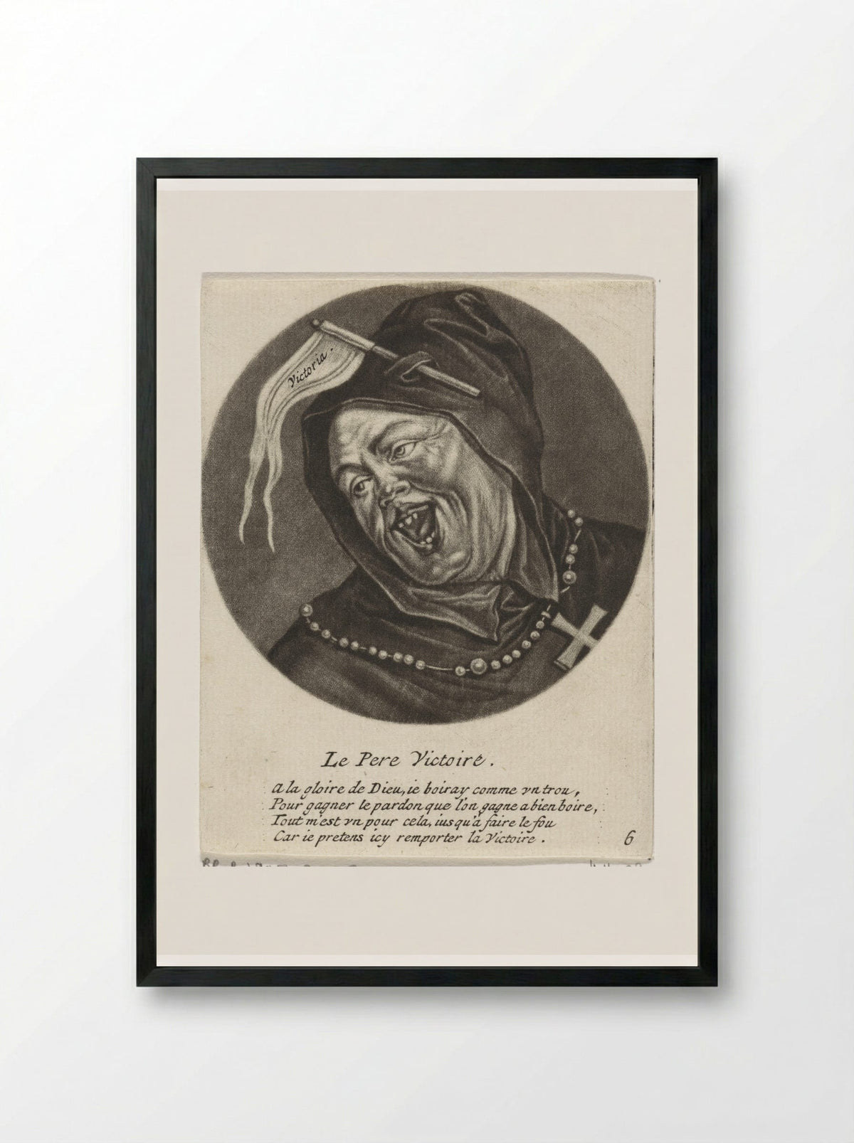 Le Pere Victoire - Jacob Gole - Framed Print Black